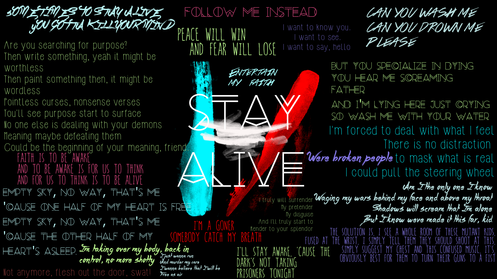 Twenty One Pilots Lyrics Wallpapers