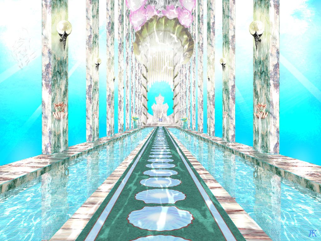 Underwater Palace Fantasy Wallpapers