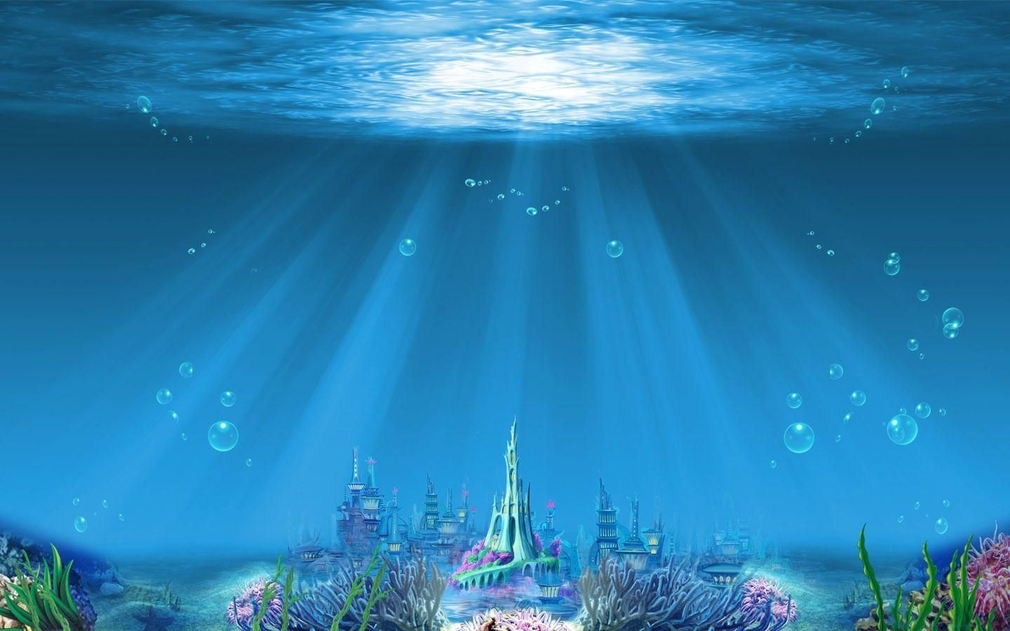 Underwater Palace Fantasy Wallpapers