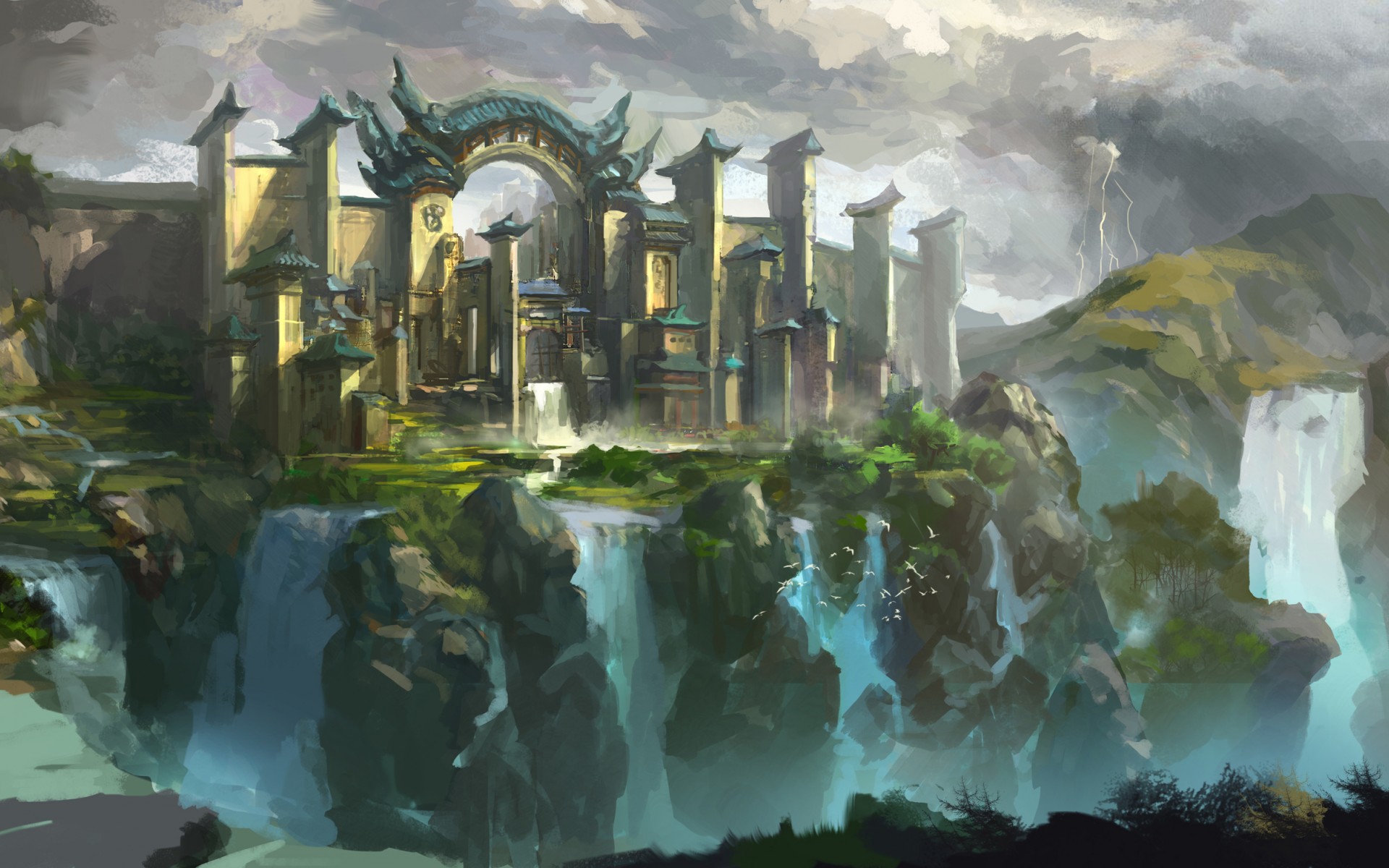 Underwater Palace Fantasy Wallpapers