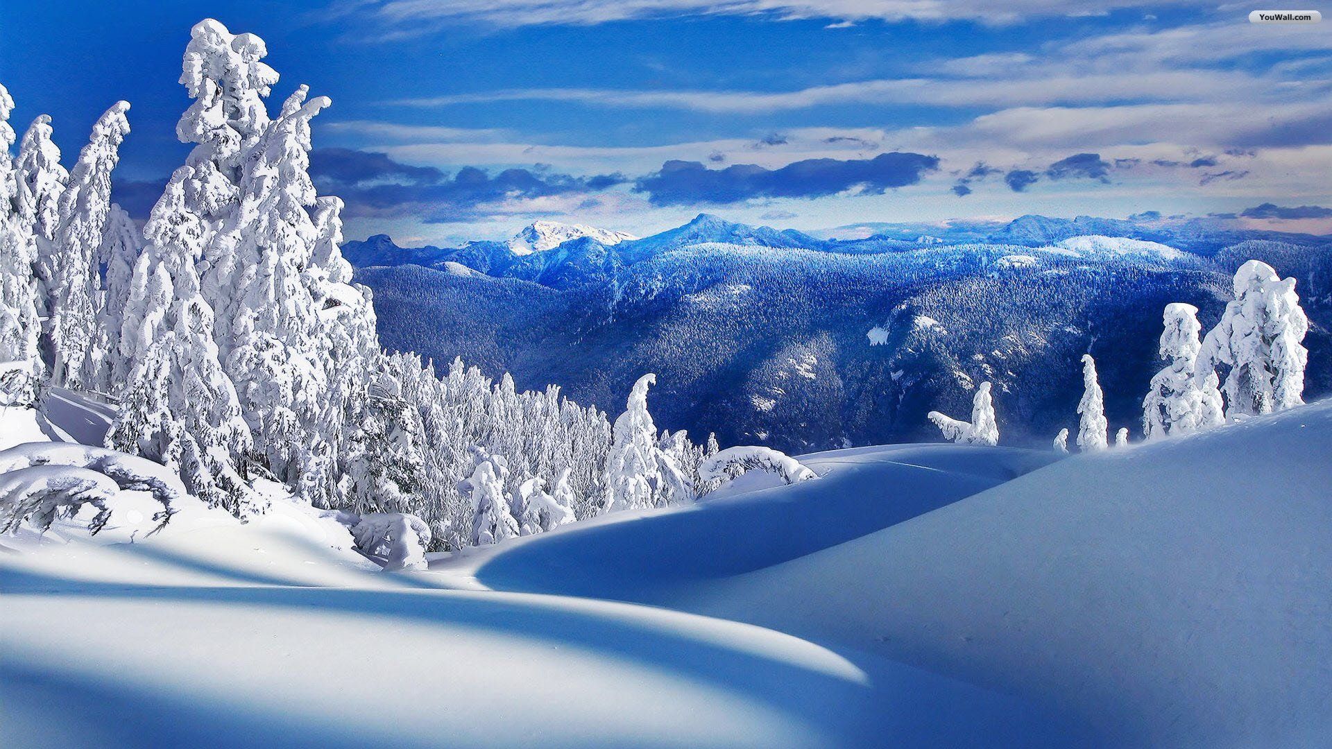 Utah Winter Mountains Wallpapers