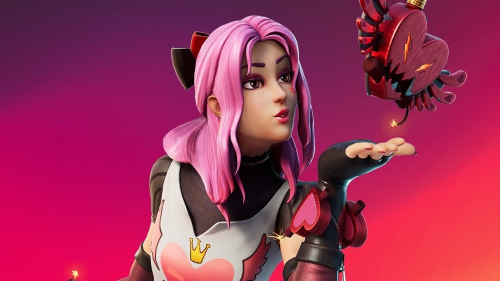 Valentine Skin Fortnite Wallpapers