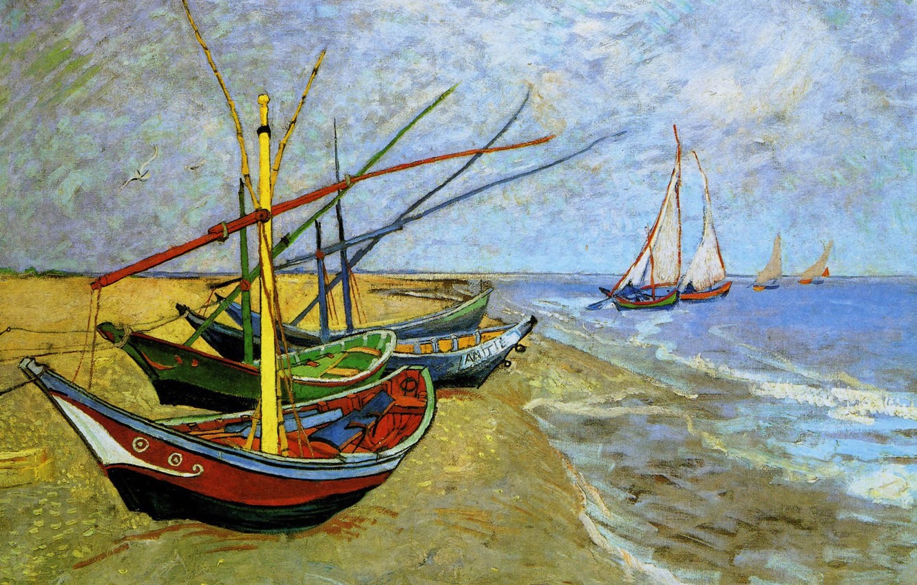 Van Gogh Sailboat Wallpapers