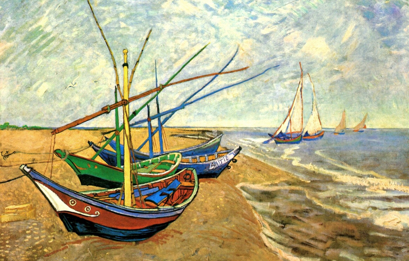 Van Gogh Sailboat Wallpapers