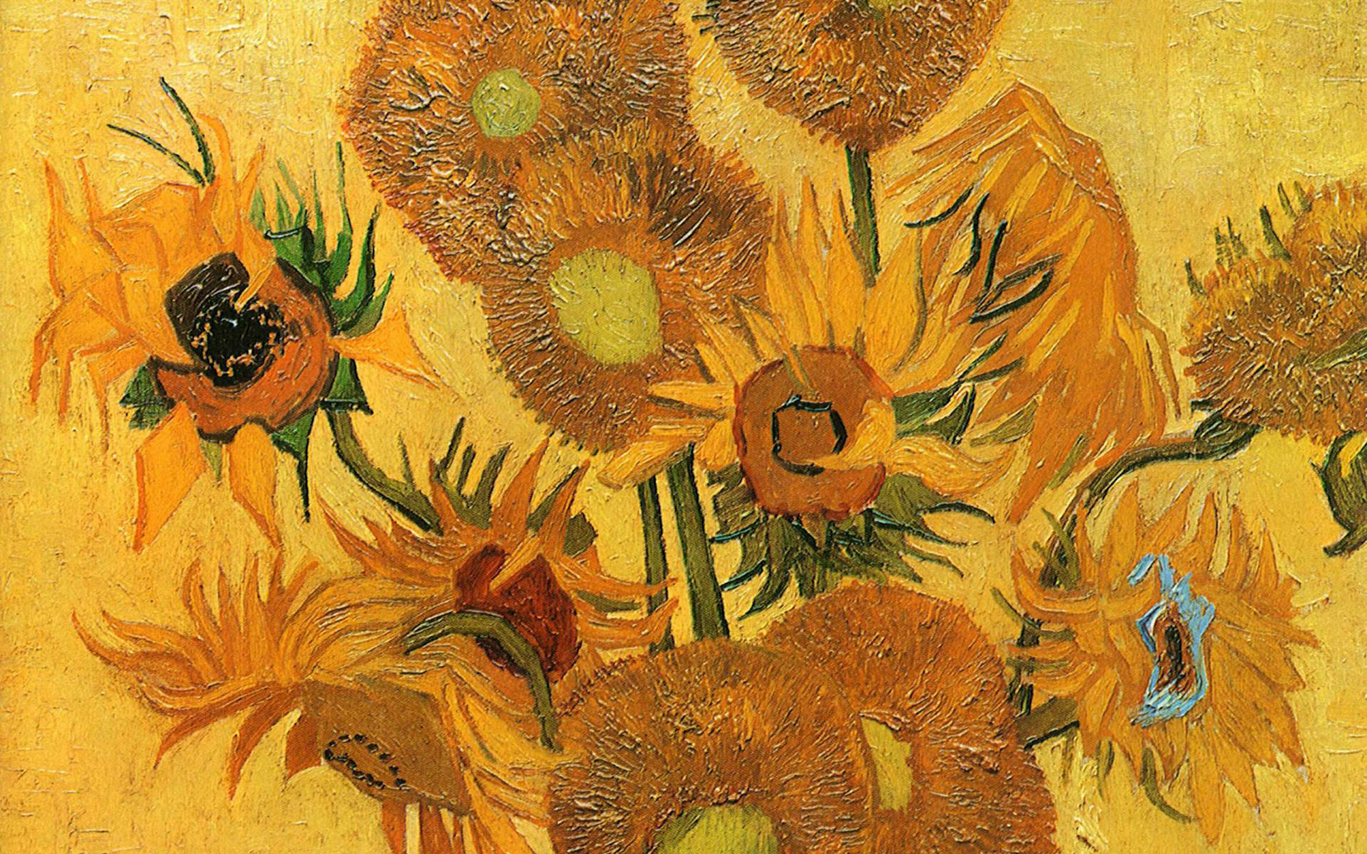 Van Gogh Sunflower Wallpapers