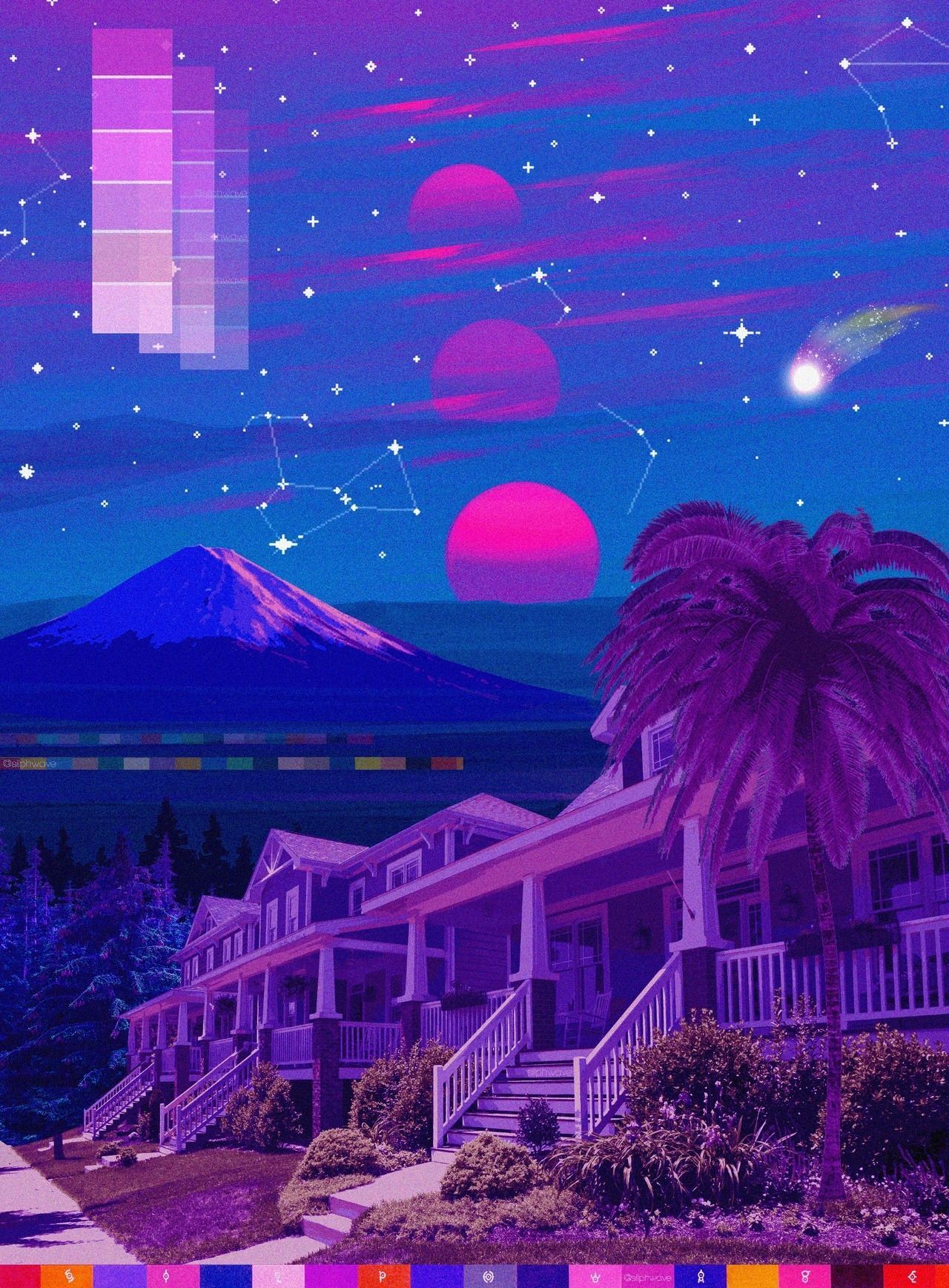 Vaporwave Pixel Art Wallpapers