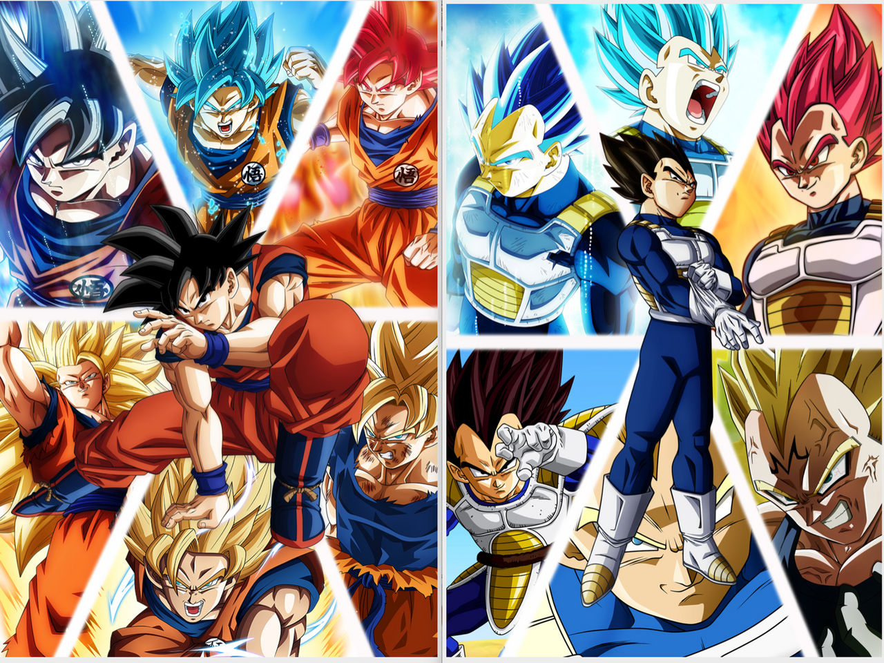 Vegeta All Forms Wallpapers On Ewallpapers 