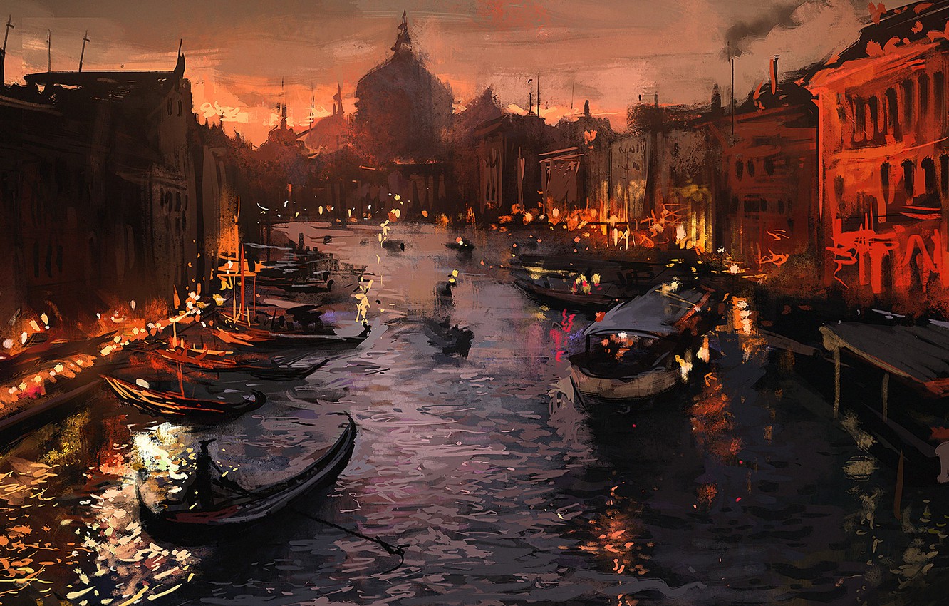 Venice At Night Wallpapers