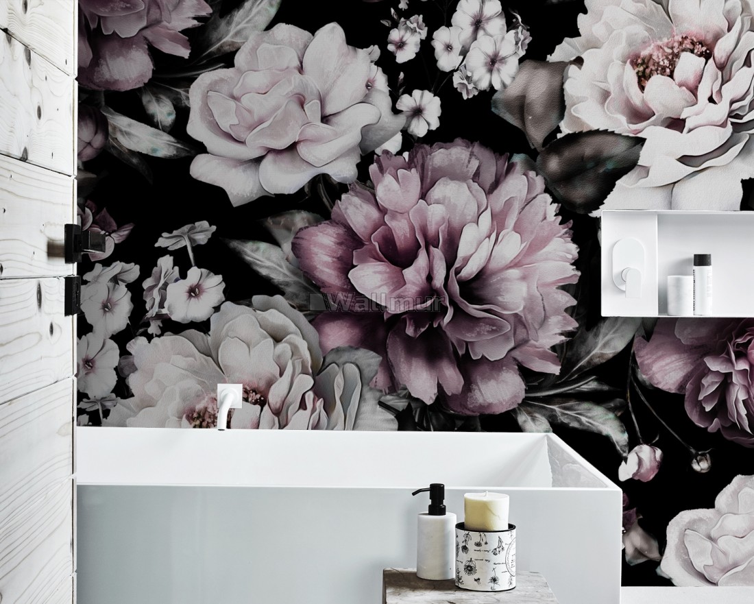 Vintage Black And White Flowers Wallpapers