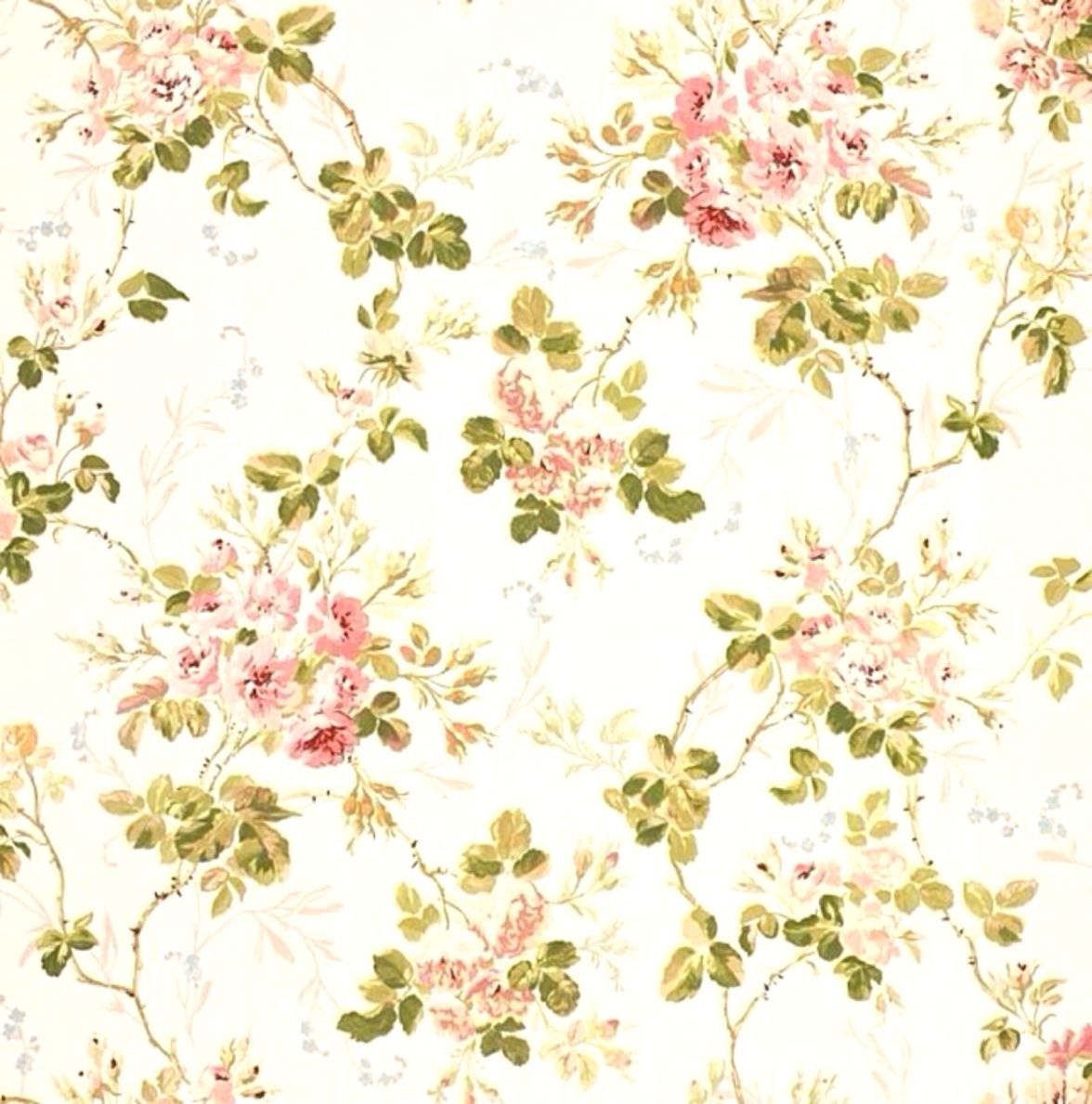 Vintage Floral Print Desktop Wallpapers