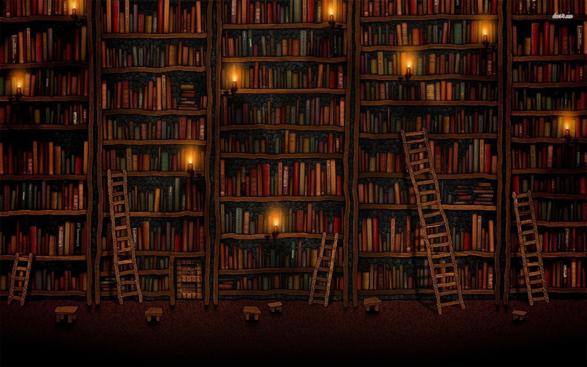 Vintage Library Wallpapers