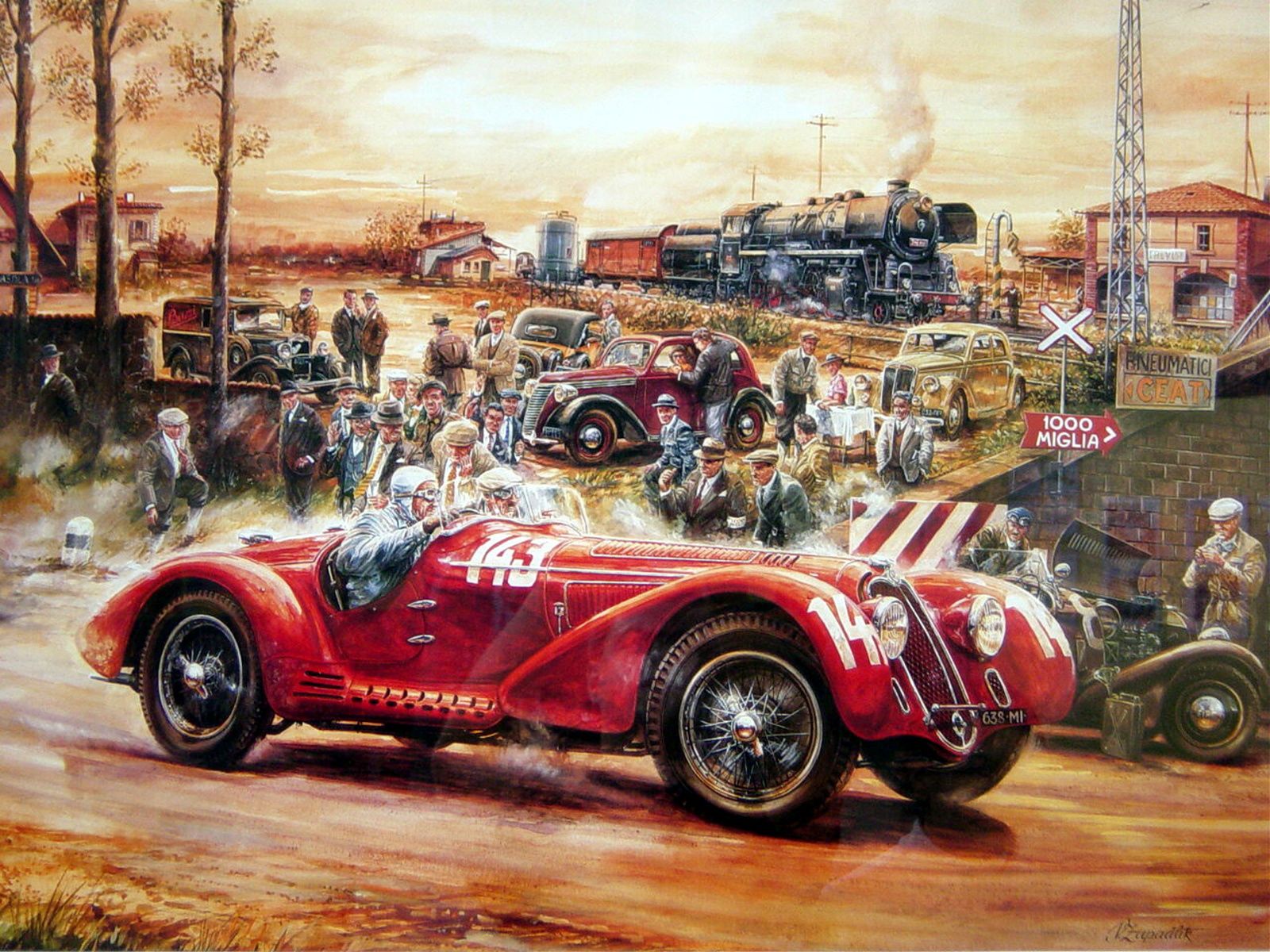 Vintage Race Car Wallpapers