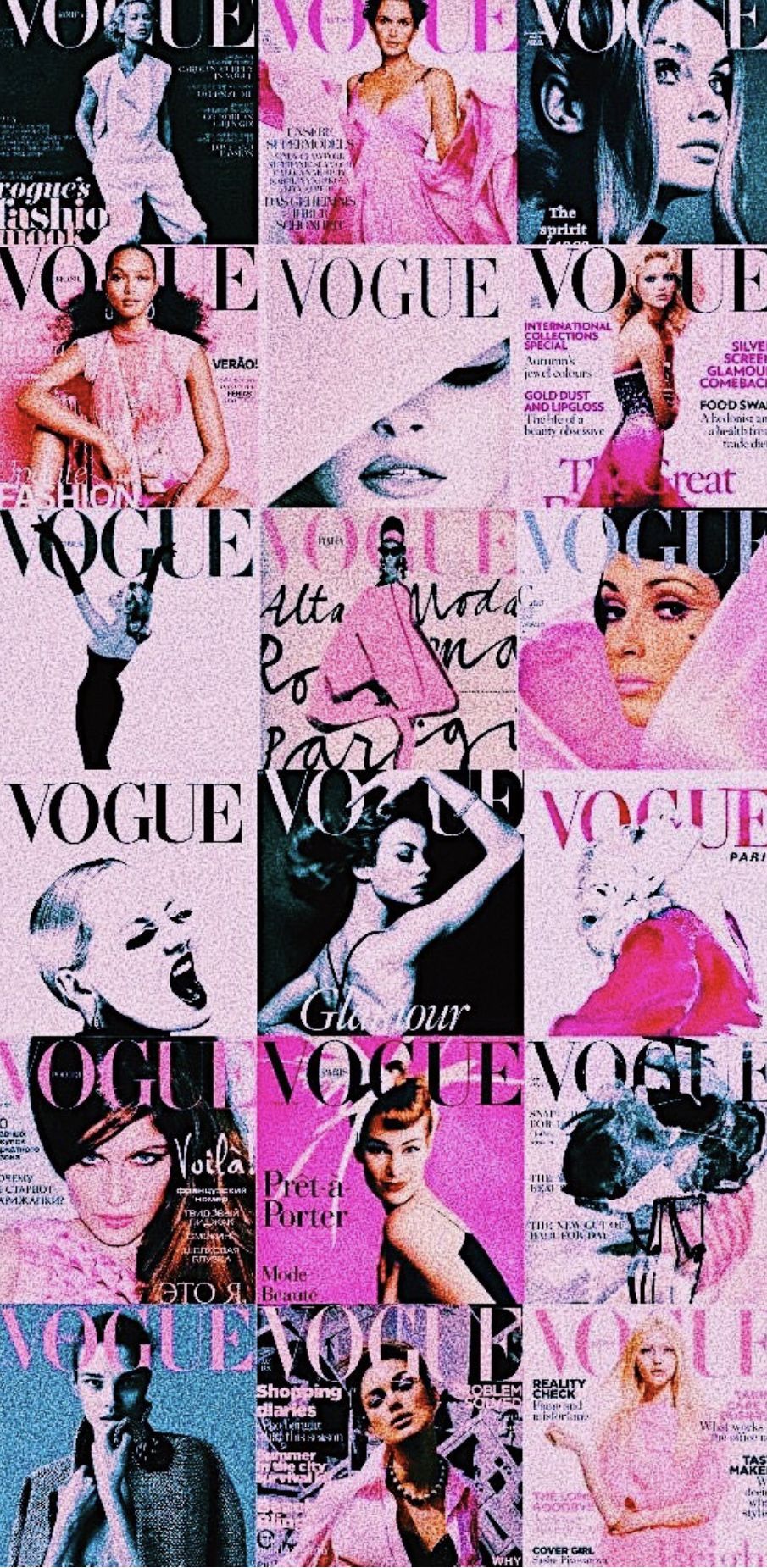 Vogue Collage Wallpapers