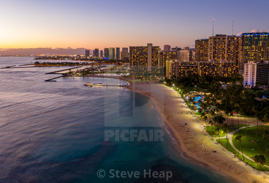 Waikiki Beach Sunset Wallpapers