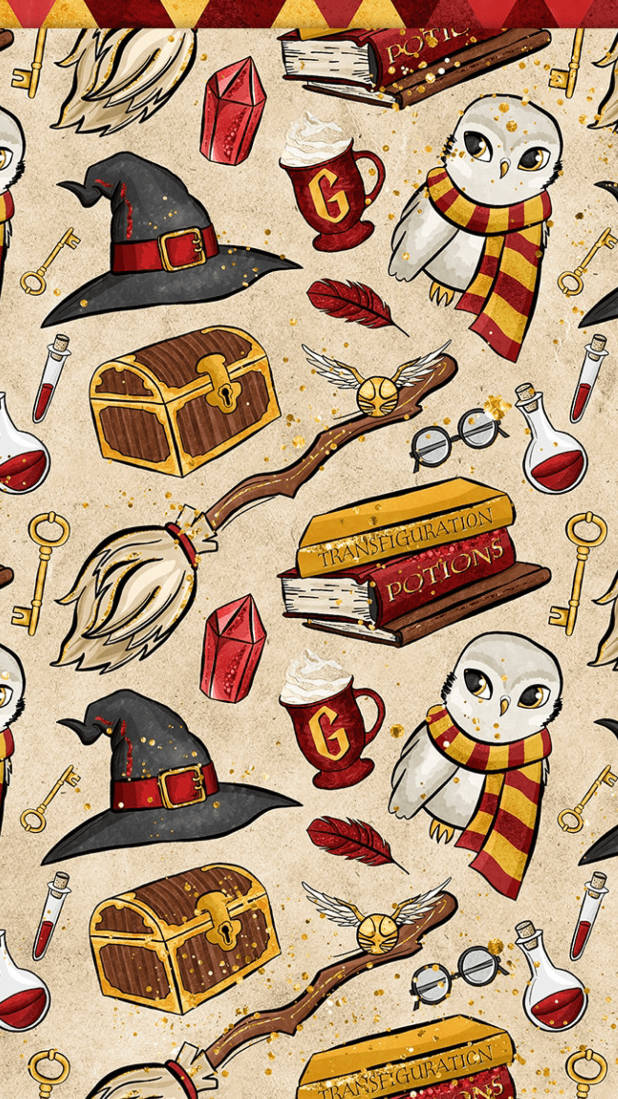 Wallpaper Harry Potter Pattern Wallpapers