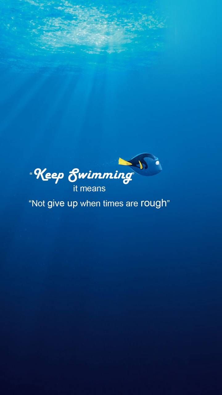 Wallpaper Just Keep Swimming Quote Wallpapers