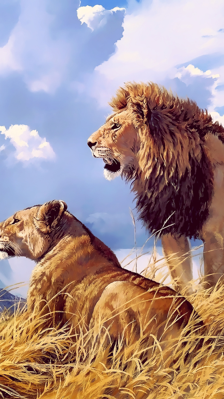 Wallpaper Lion And Lioness Wallpapers