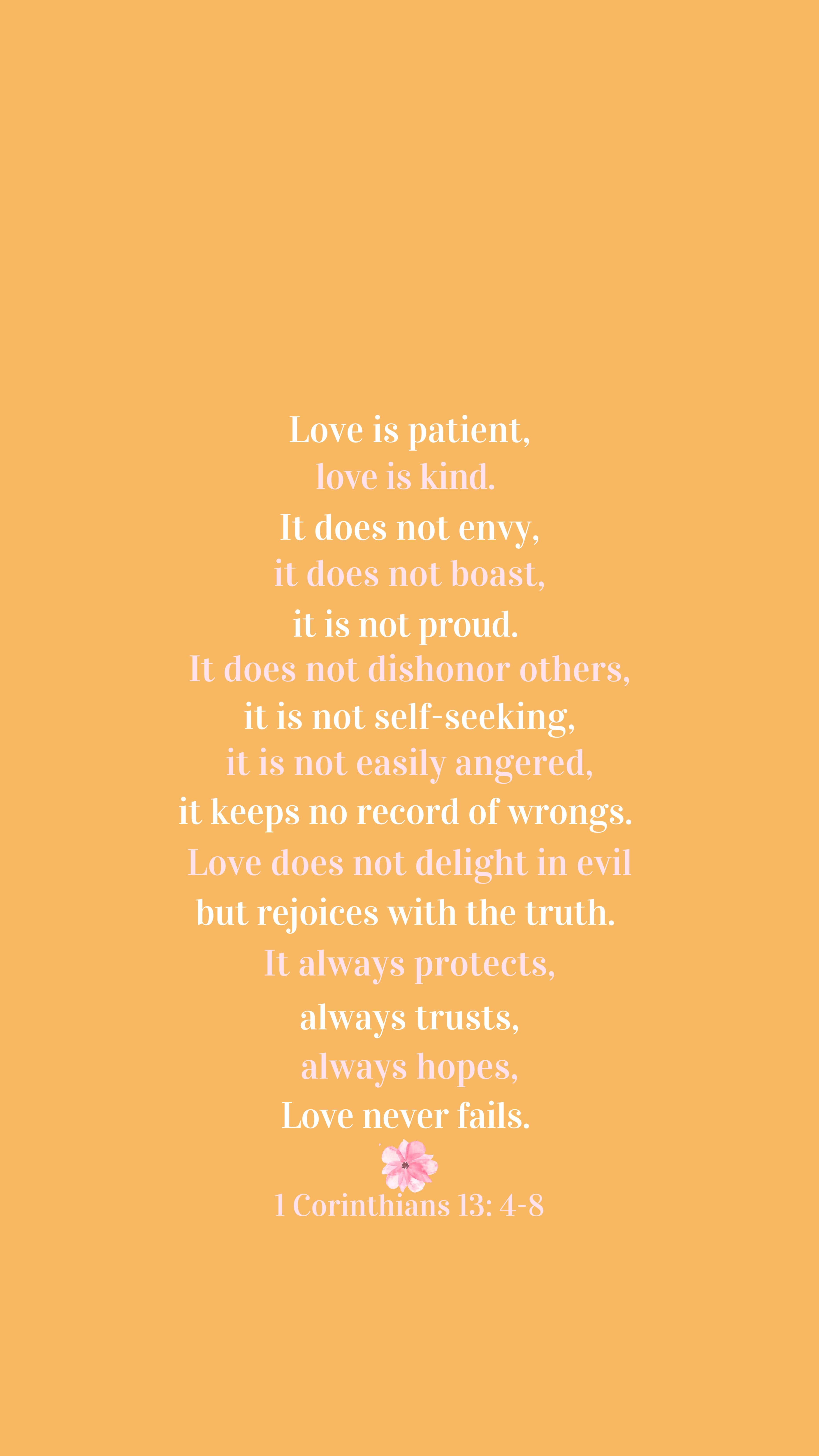 Wallpaper Love Is Patient Wallpapers