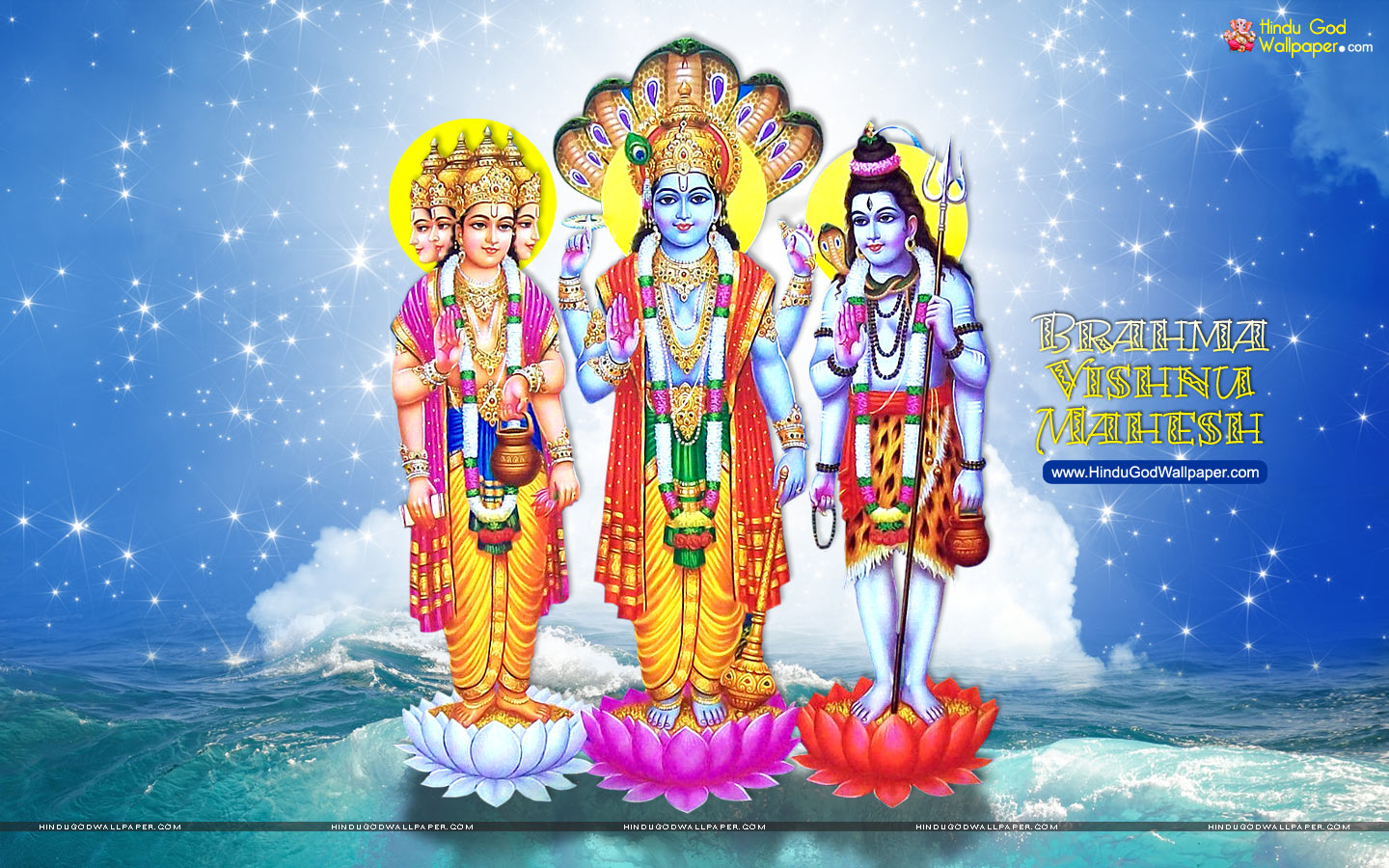 Wallpaper Of Brahma, Vishnu, And Mahesh Wallpapers