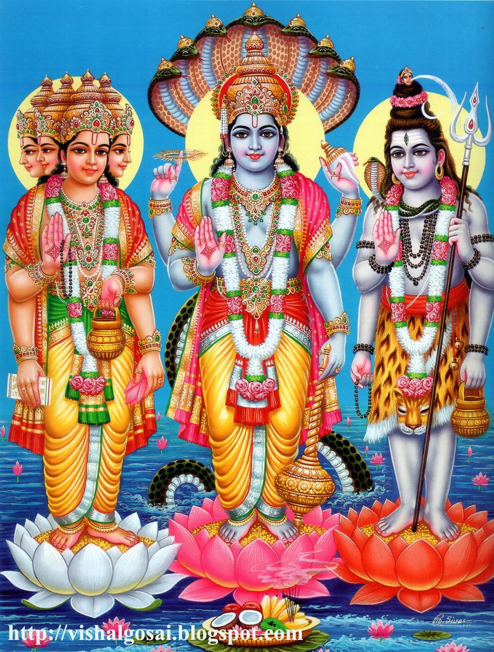 Wallpaper Of Brahma, Vishnu, And Mahesh Wallpapers