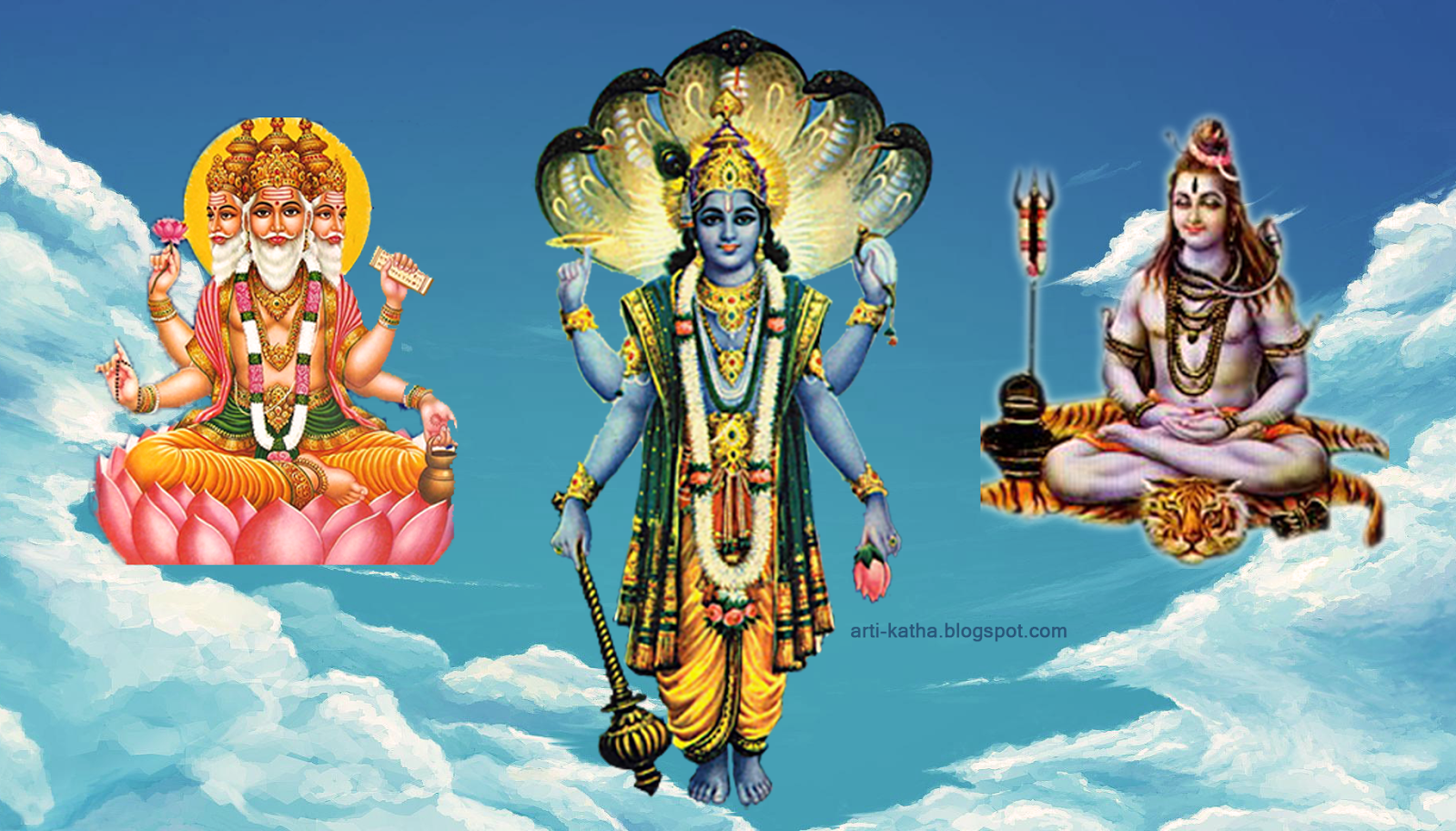 Wallpaper Of Brahma, Vishnu, And Mahesh Wallpapers