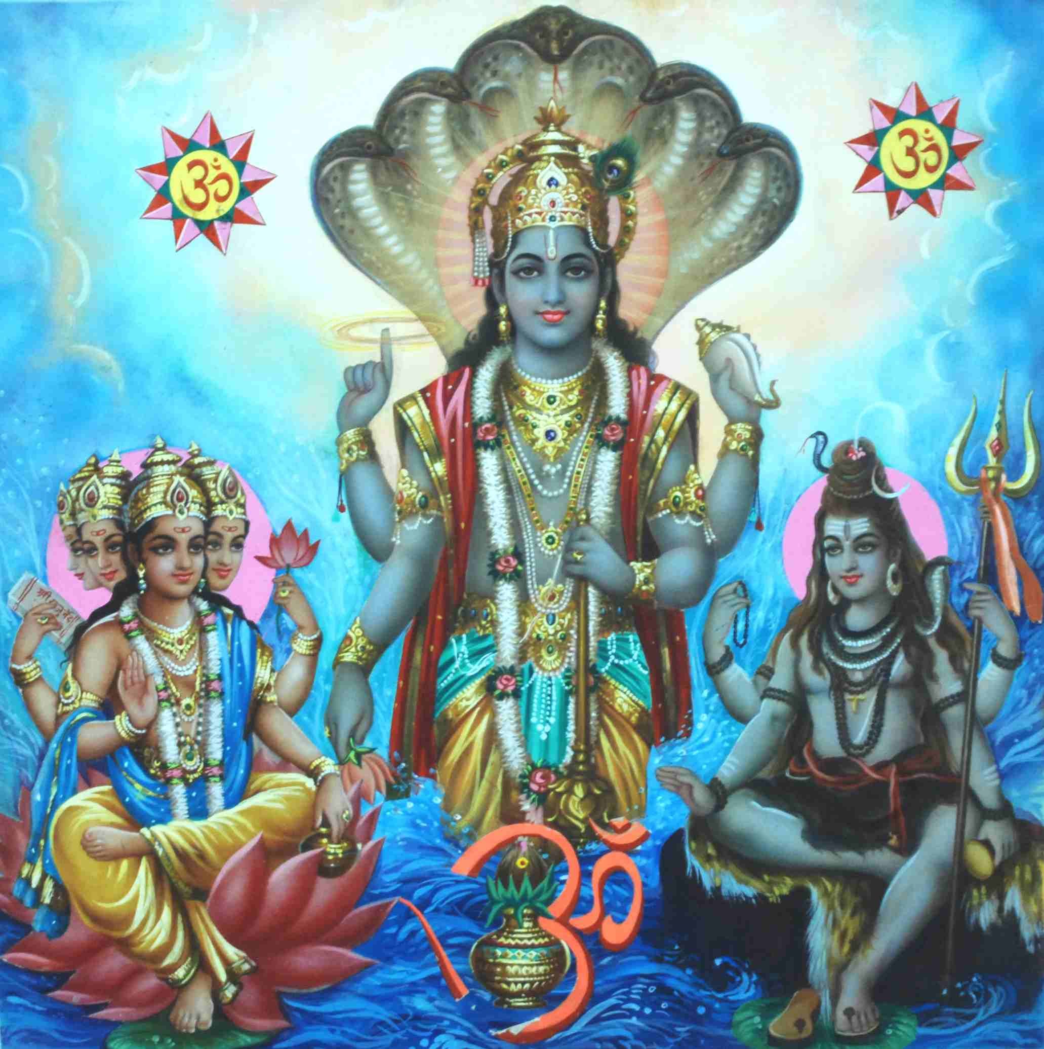 Wallpaper Of Brahma, Vishnu, And Mahesh Wallpapers