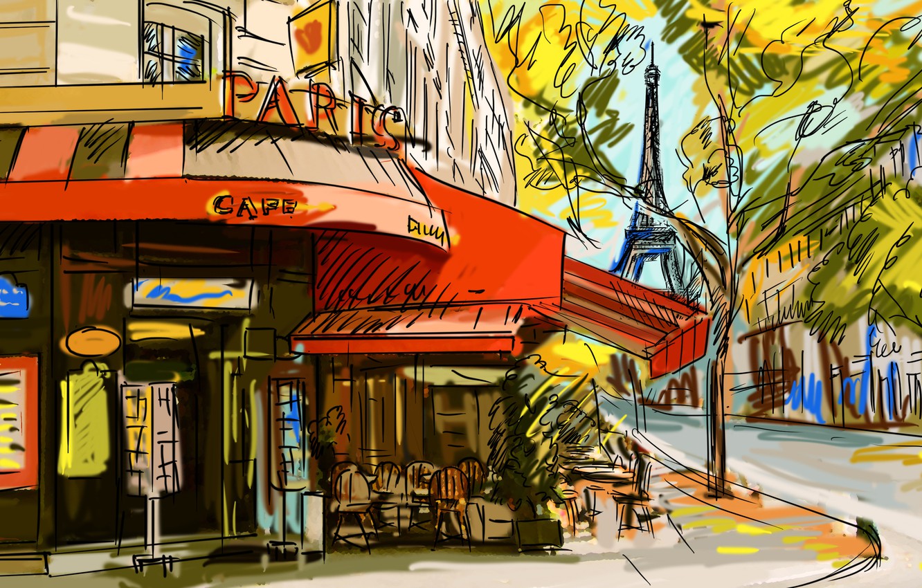 Wallpaper Paris Cafe Wallpapers