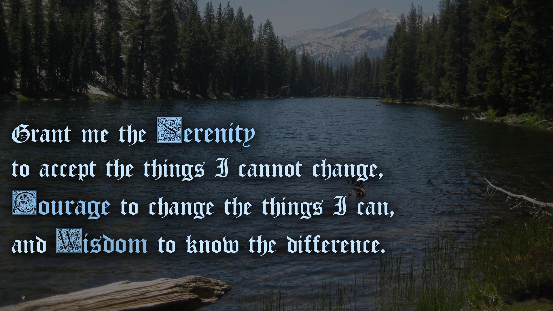 Wallpaper Serenity Prayer Wallpapers