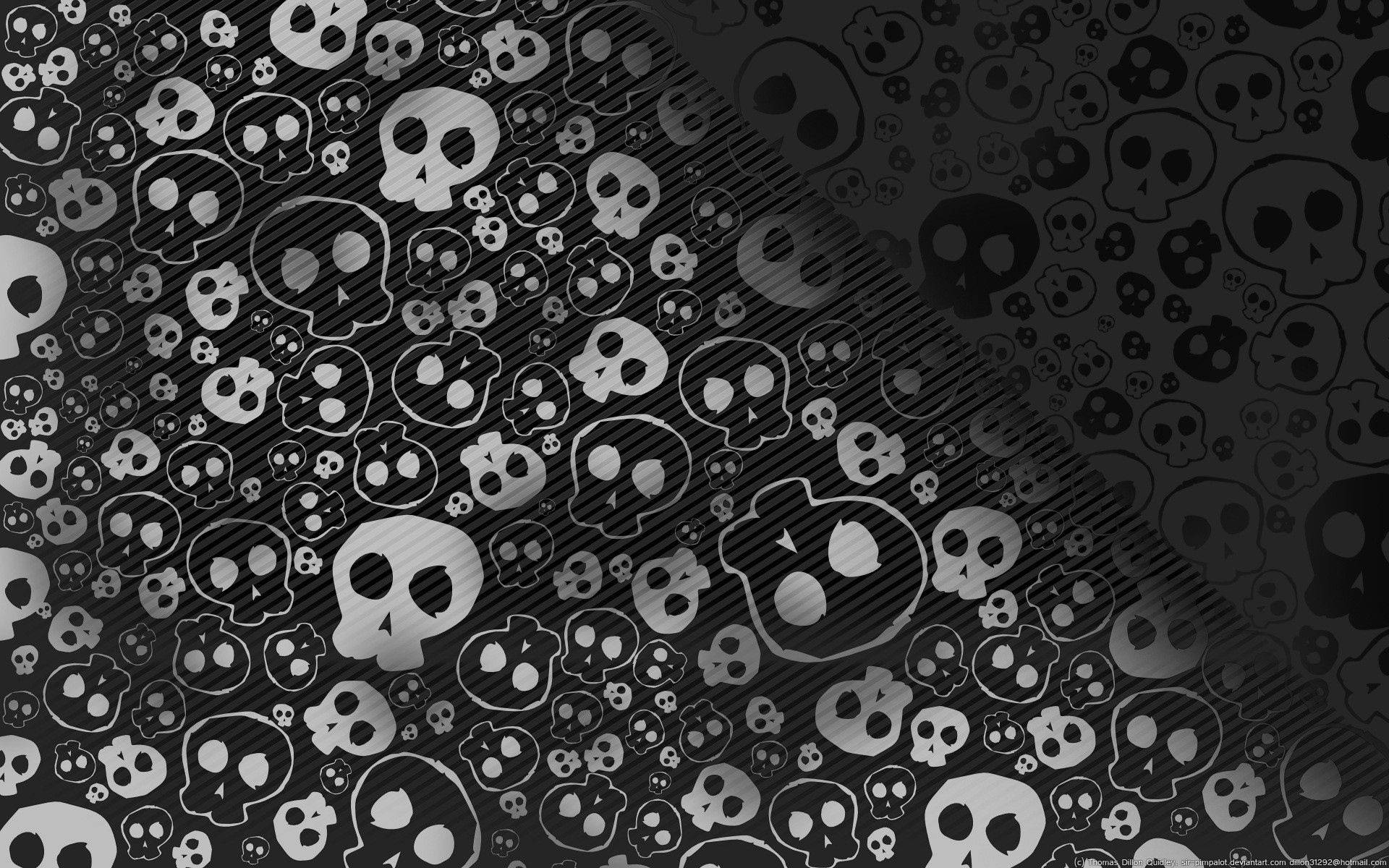 Wallpaper Skull Pattern Wallpapers