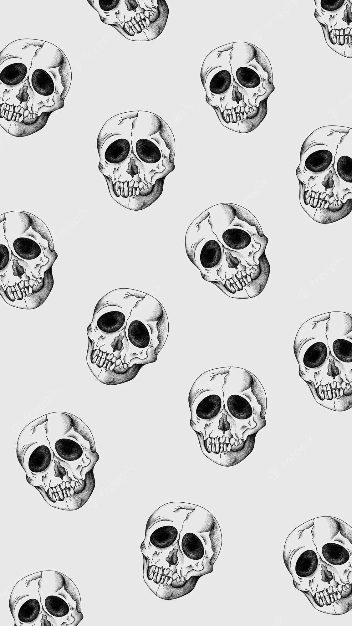 Wallpaper Skull Pattern Wallpapers