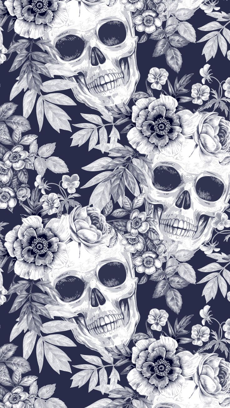 Wallpaper Skull Pattern Wallpapers