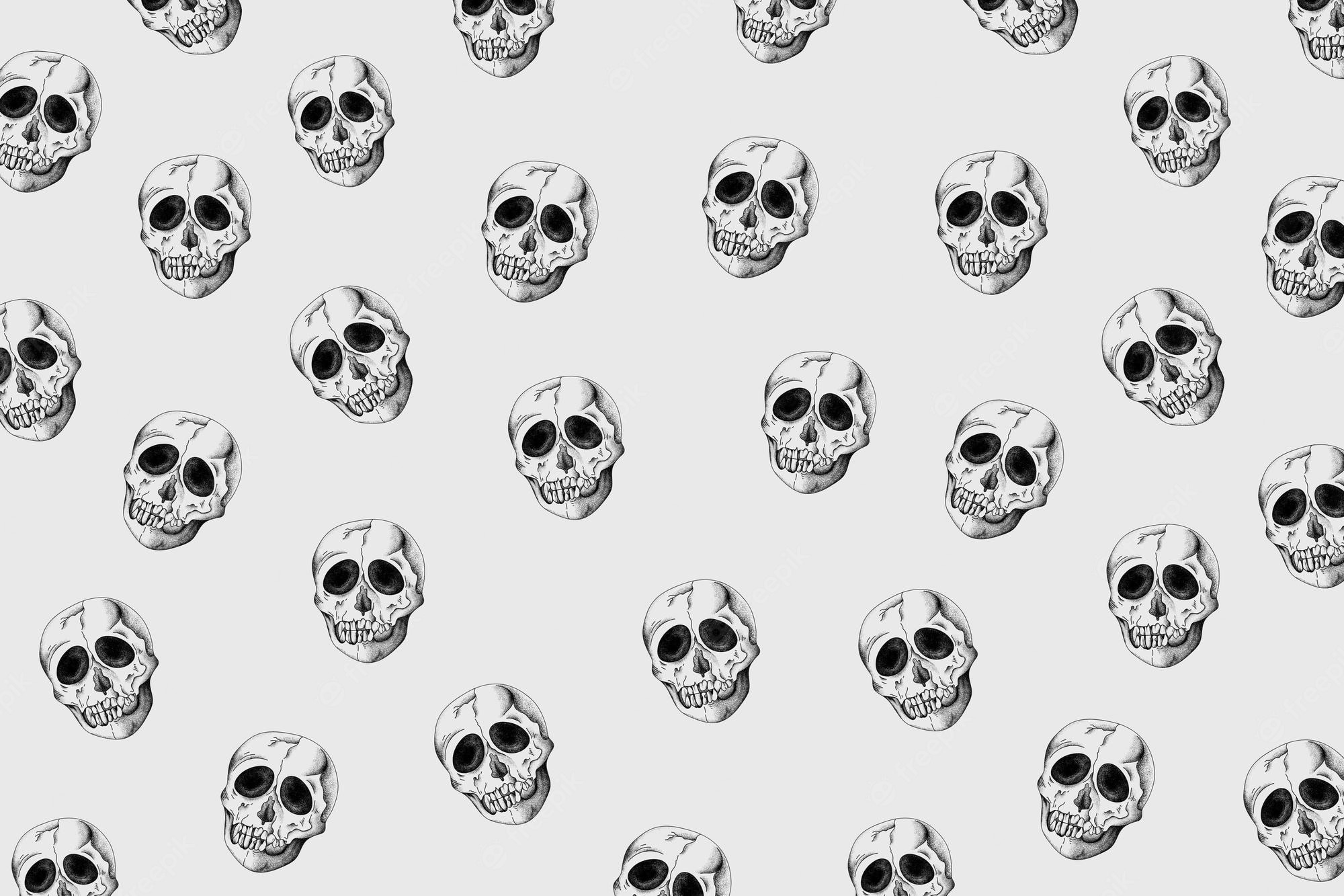 Wallpaper Skull Pattern Wallpapers