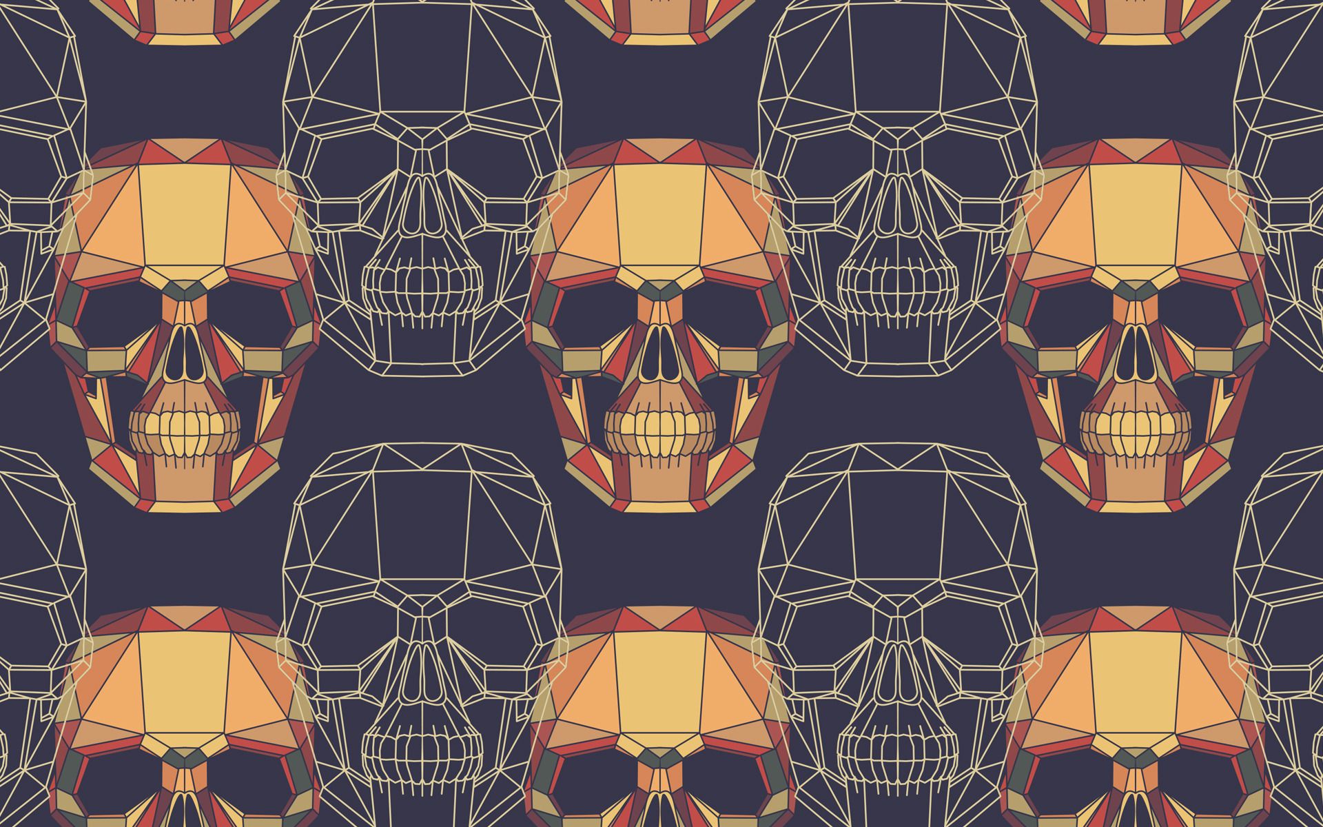 Wallpaper Skull Pattern Wallpapers