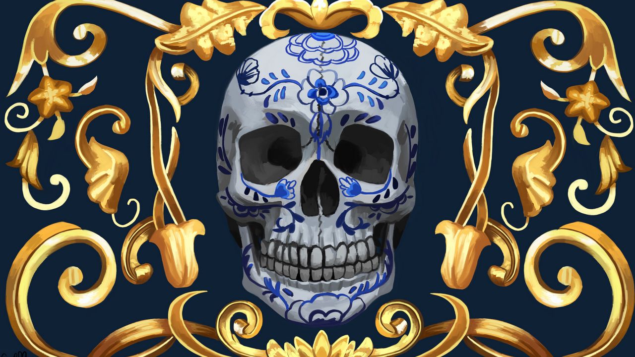 Wallpaper Skull Pattern Wallpapers