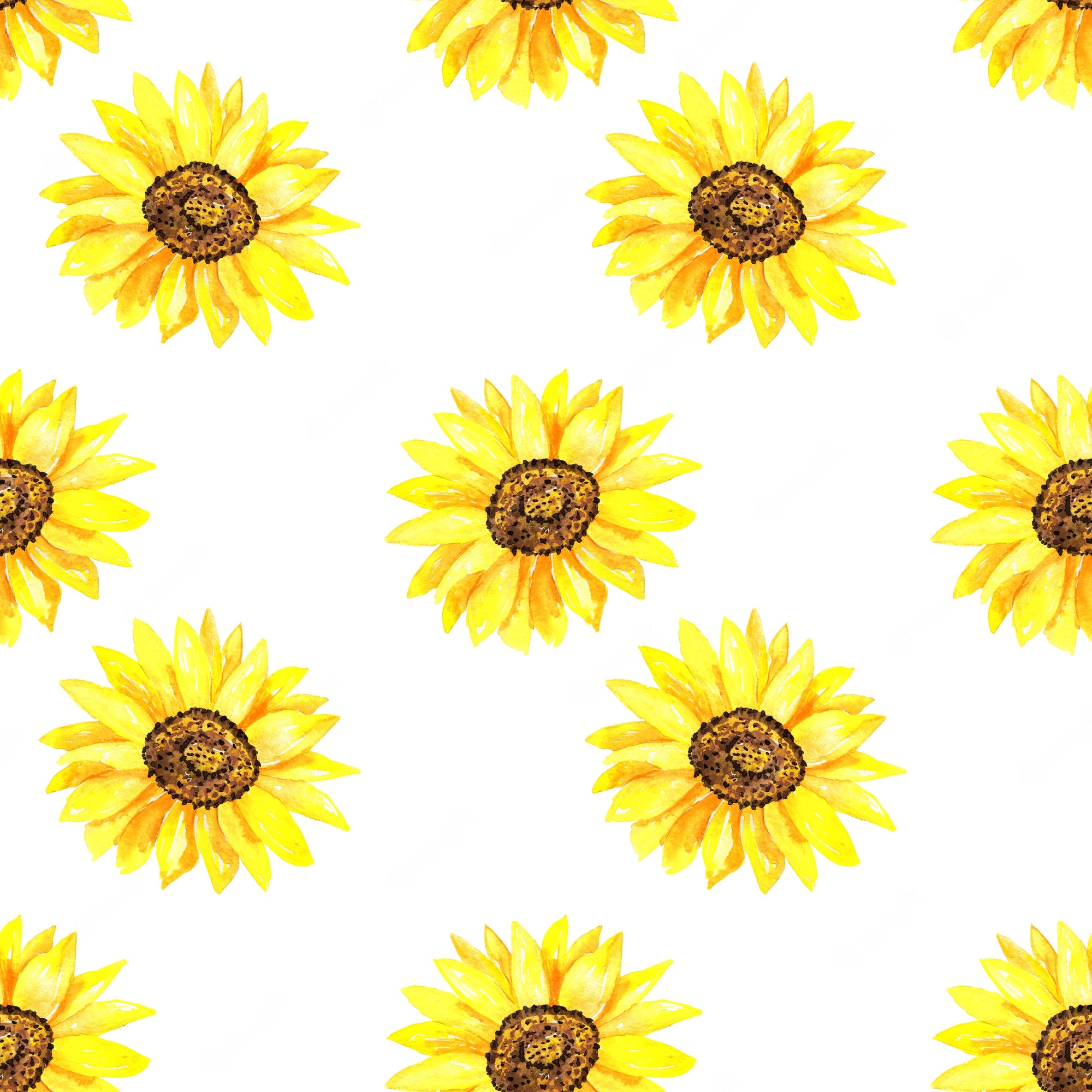 Wallpaper Sunflower Pattern Wallpapers