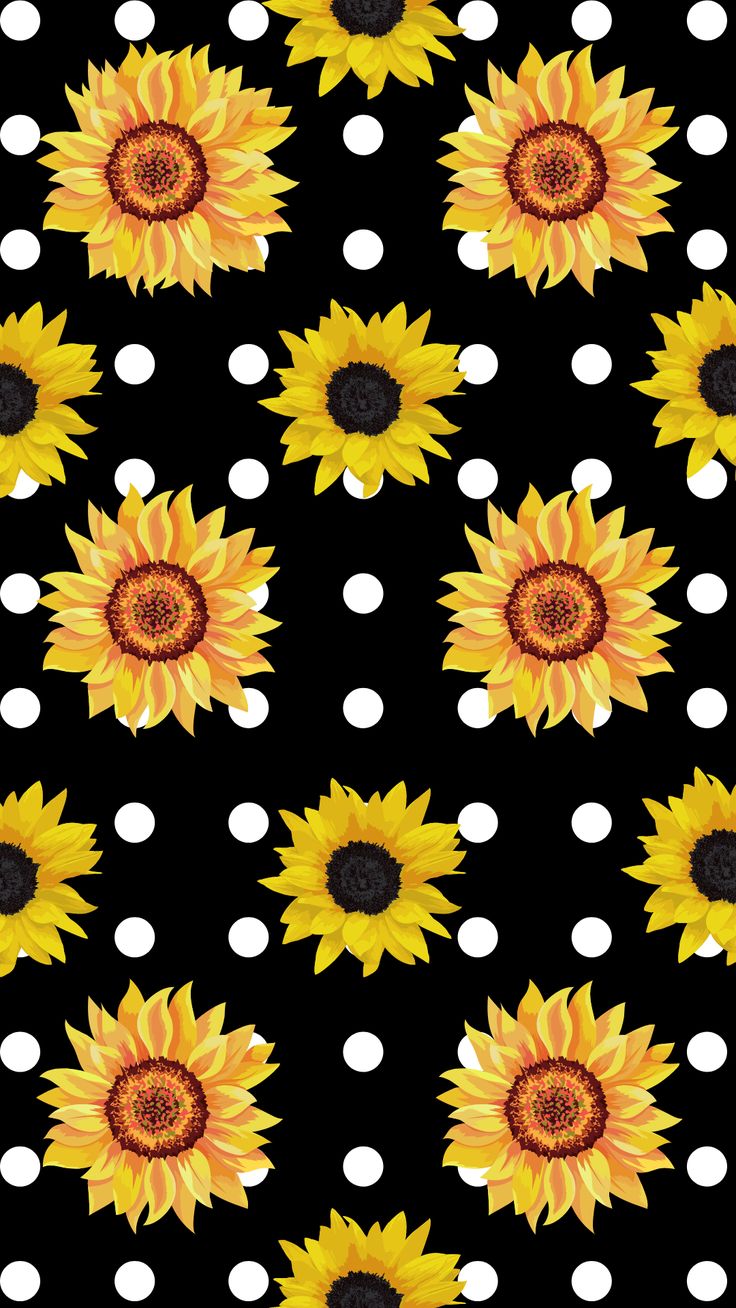 Wallpaper Sunflower Pattern Wallpapers