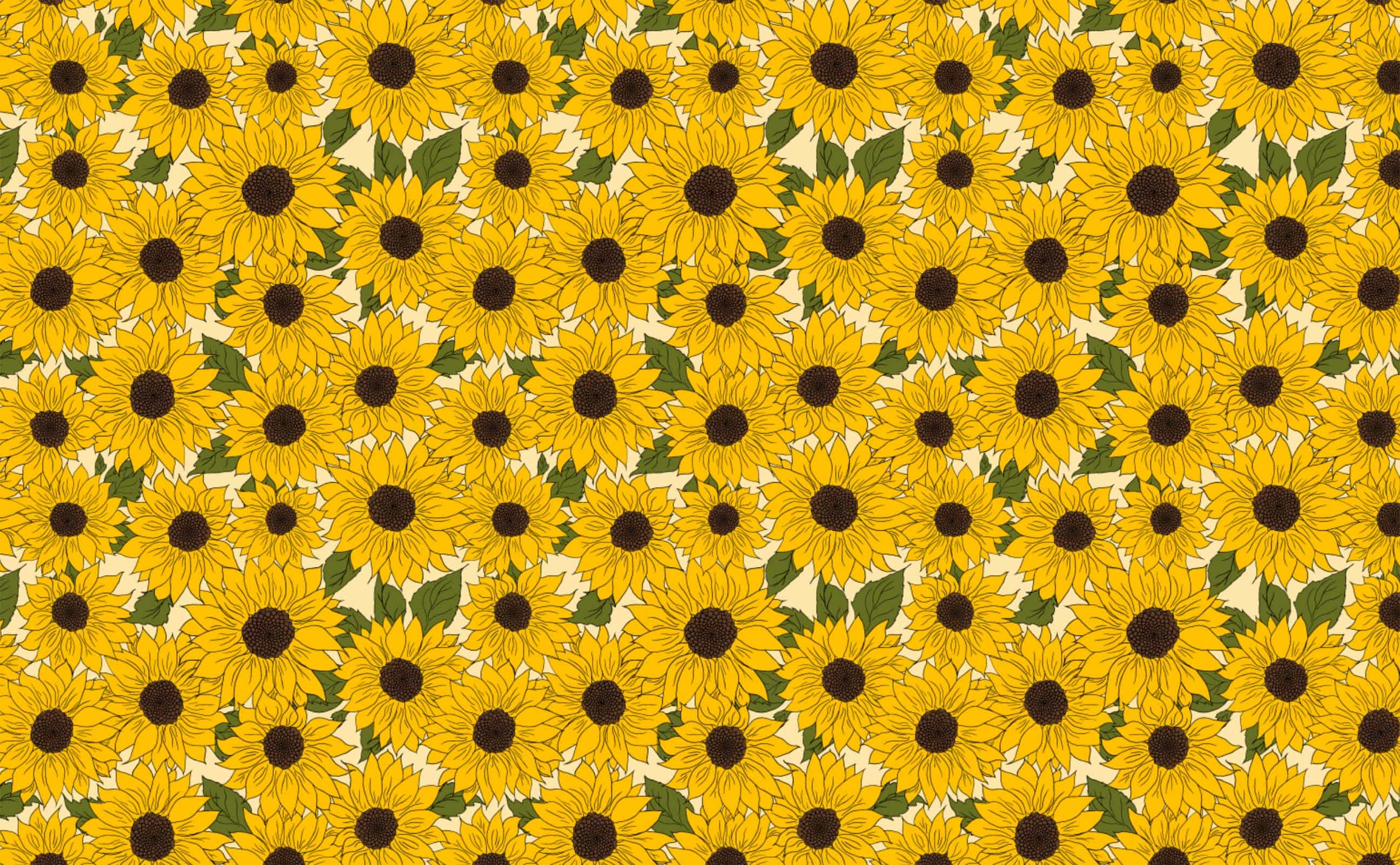 Wallpaper Sunflower Pattern Wallpapers