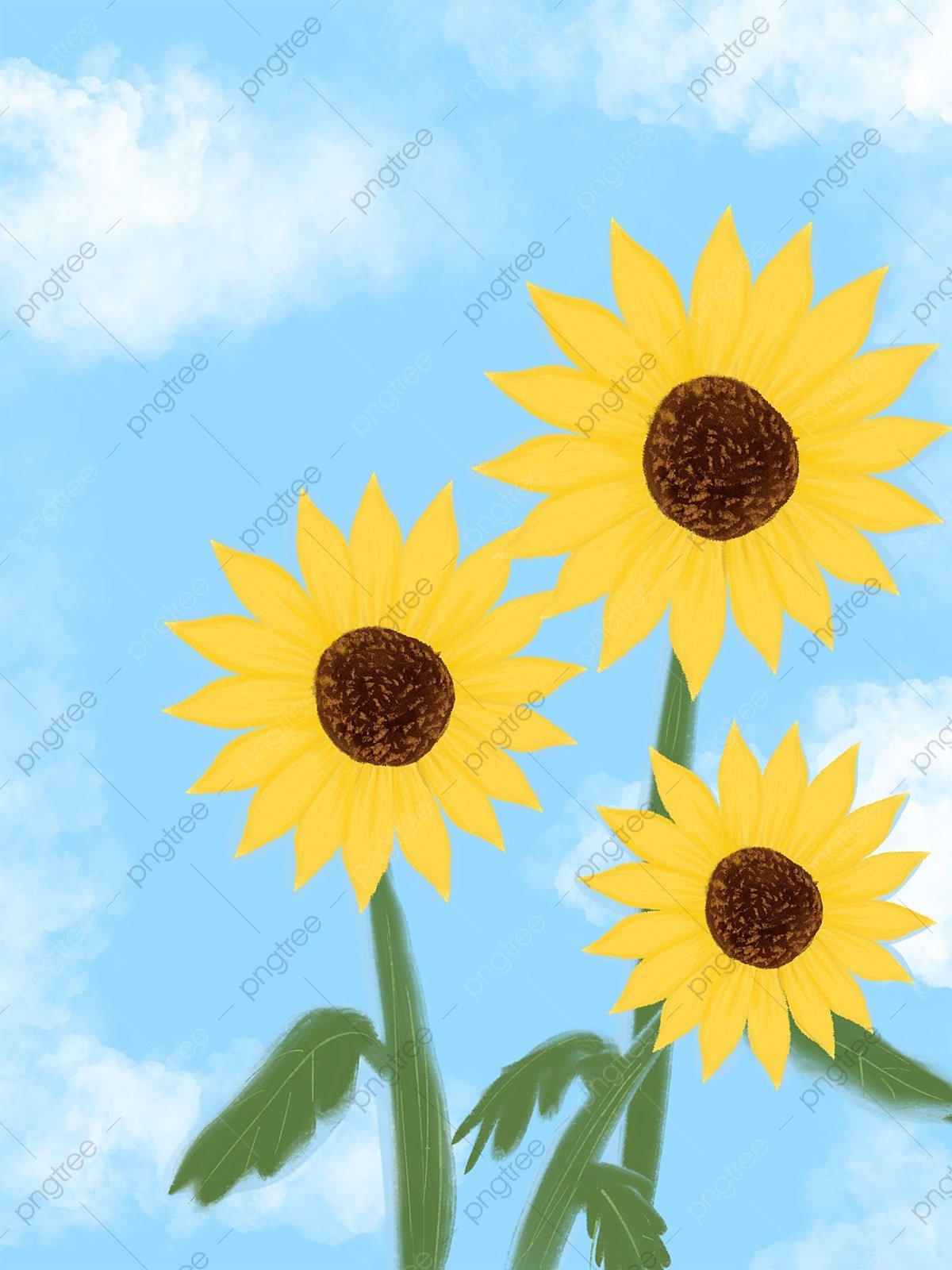 Wallpaper Sunflower Pattern Wallpapers