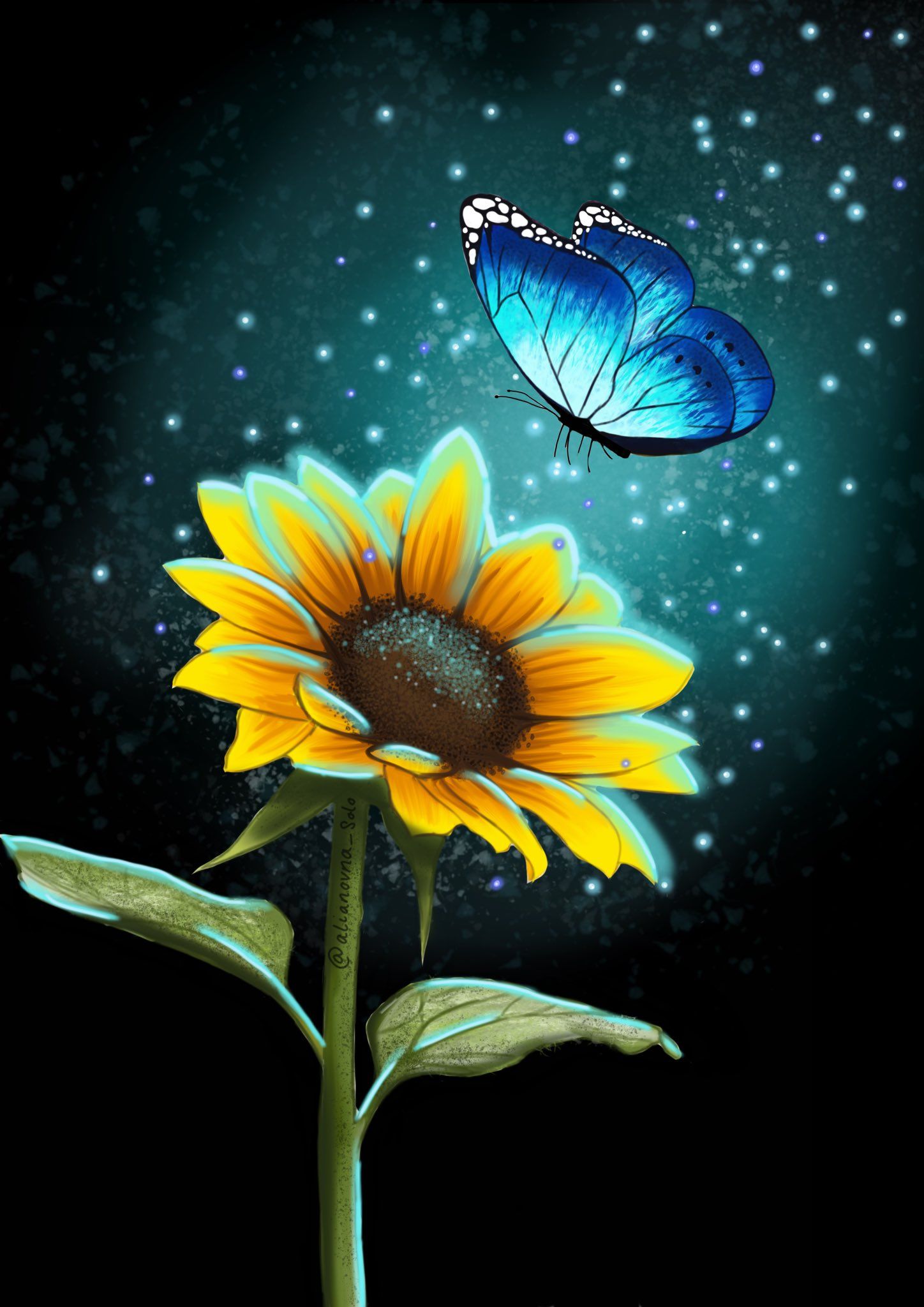 Wallpaper Sunflowers And Butterflies Wallpapers