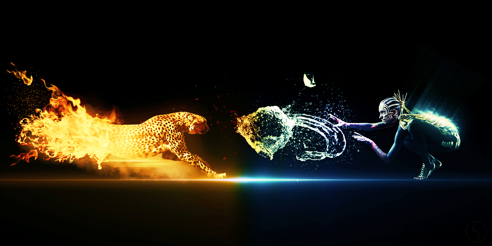 Water Vs Fire Wallpapers