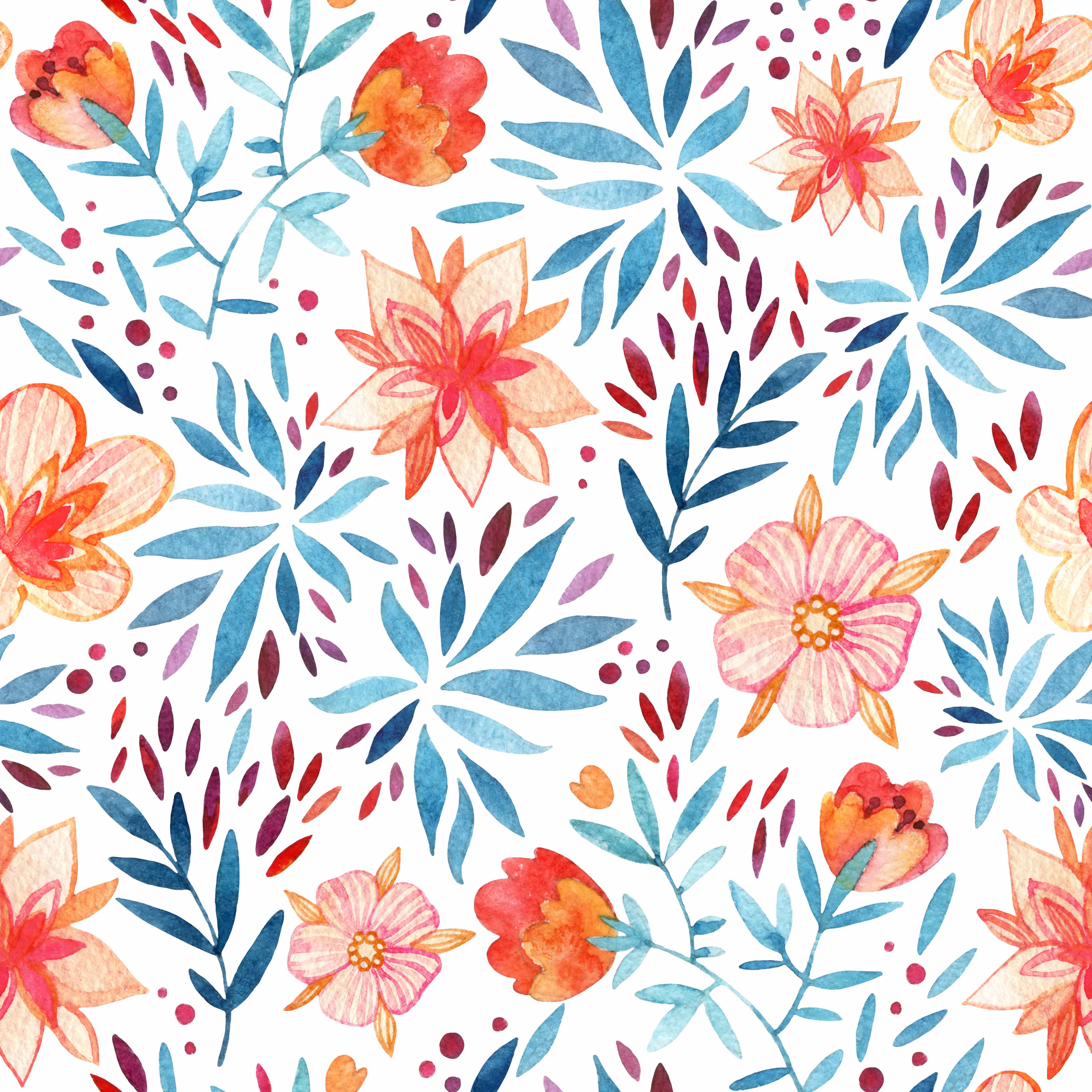 Watercolor Floral Wallpapers