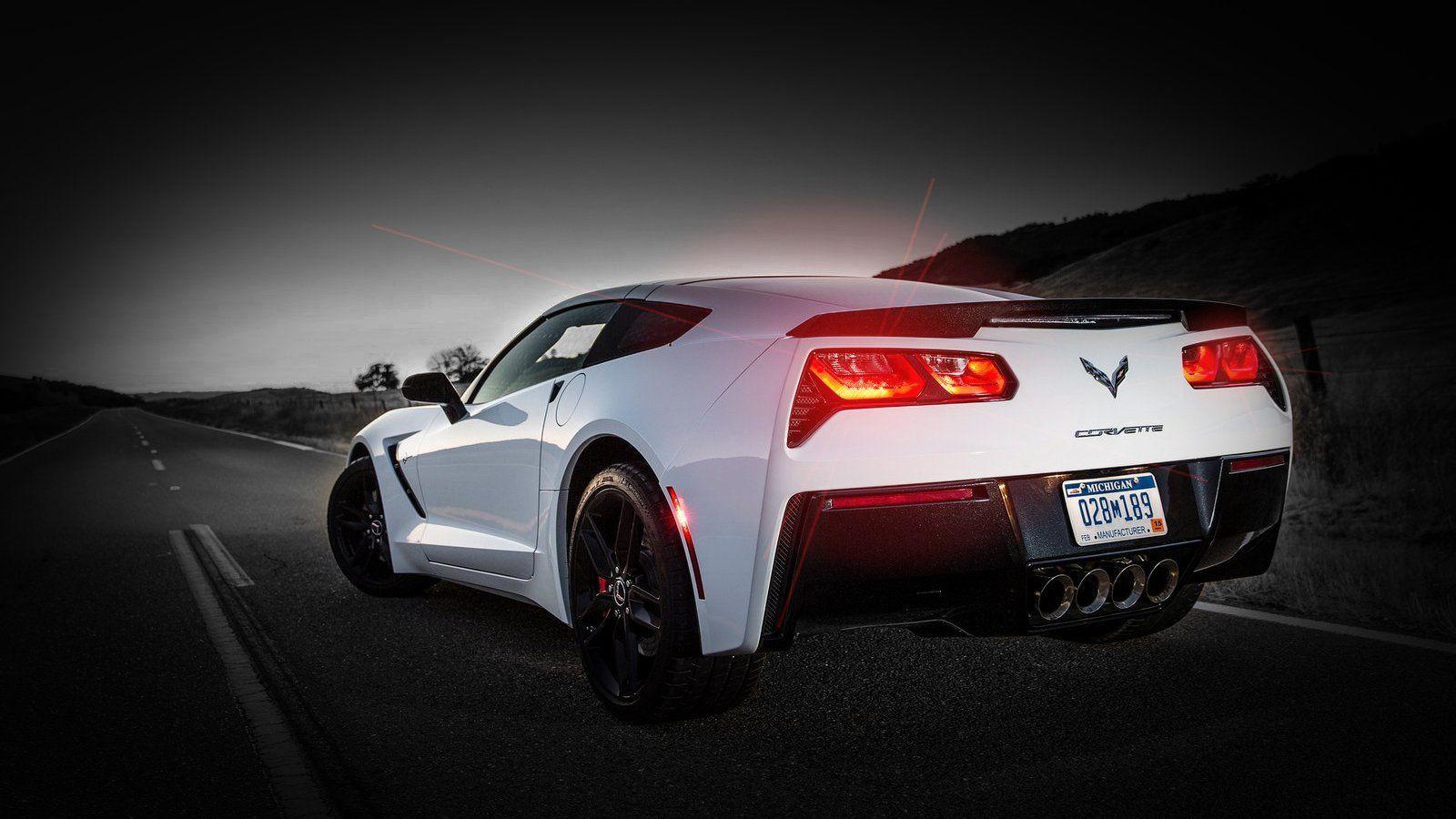 White Corvette Wallpapers