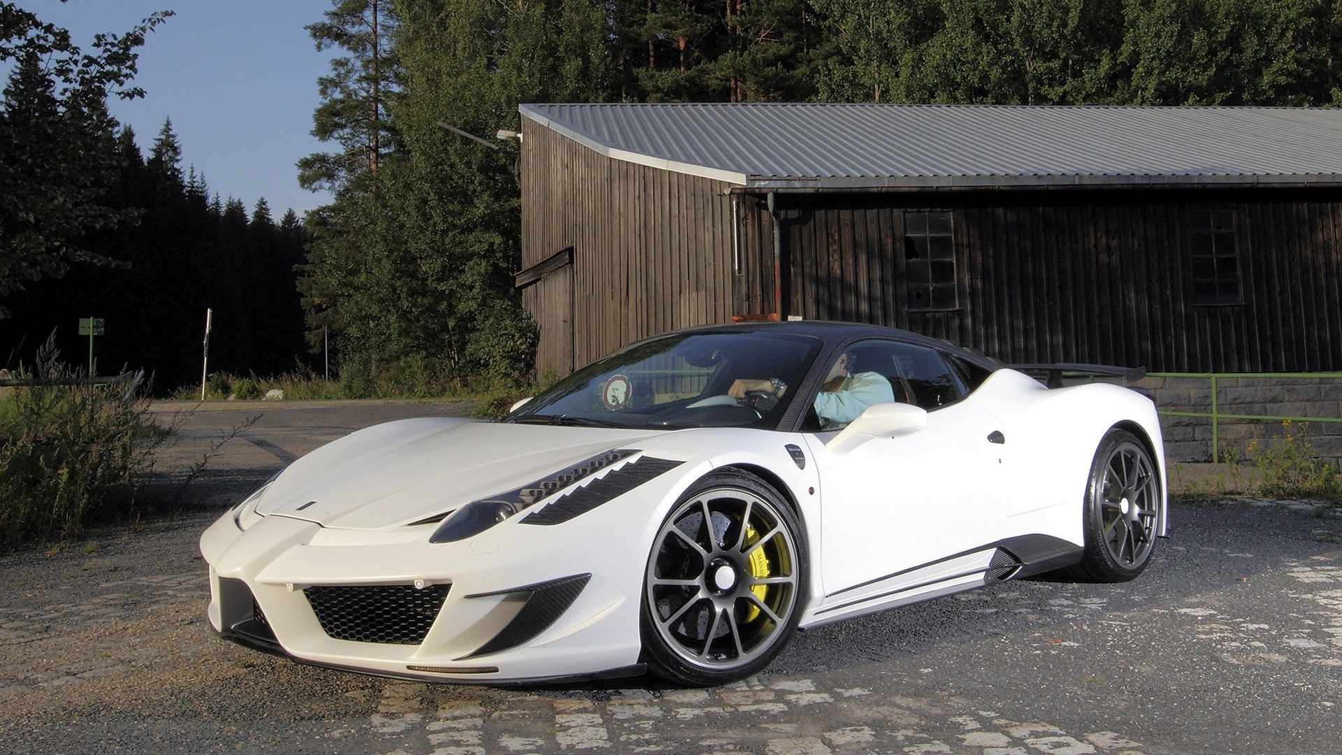 White Ferrari Car Wallpapers