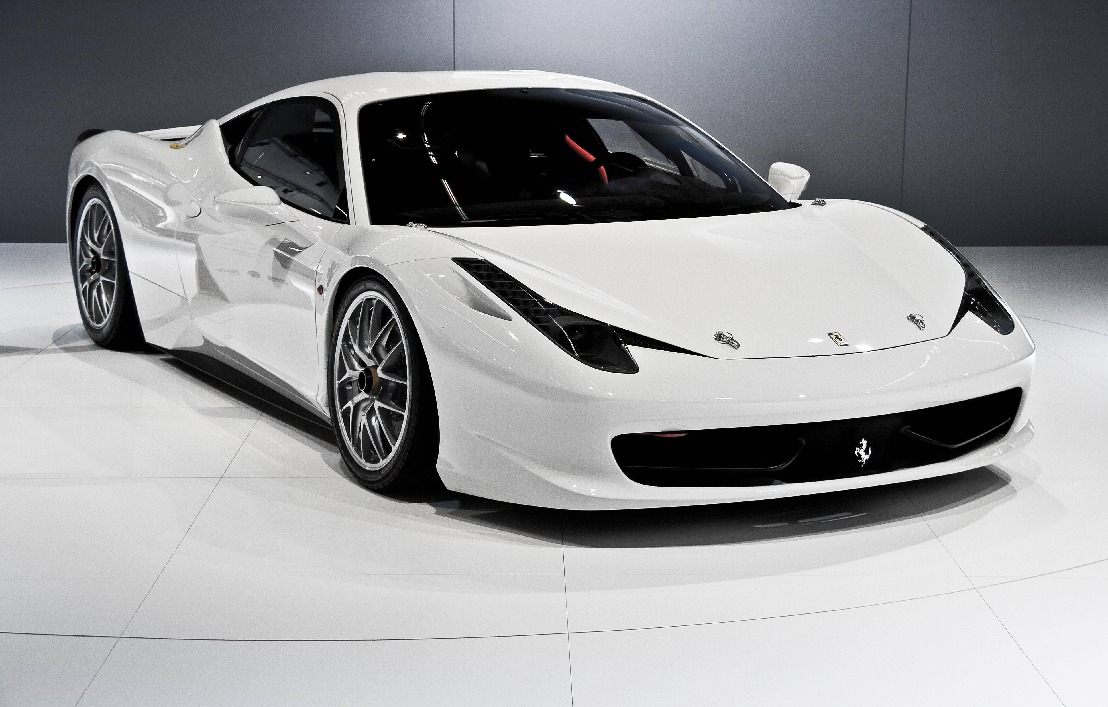 White Ferrari Wallpapers