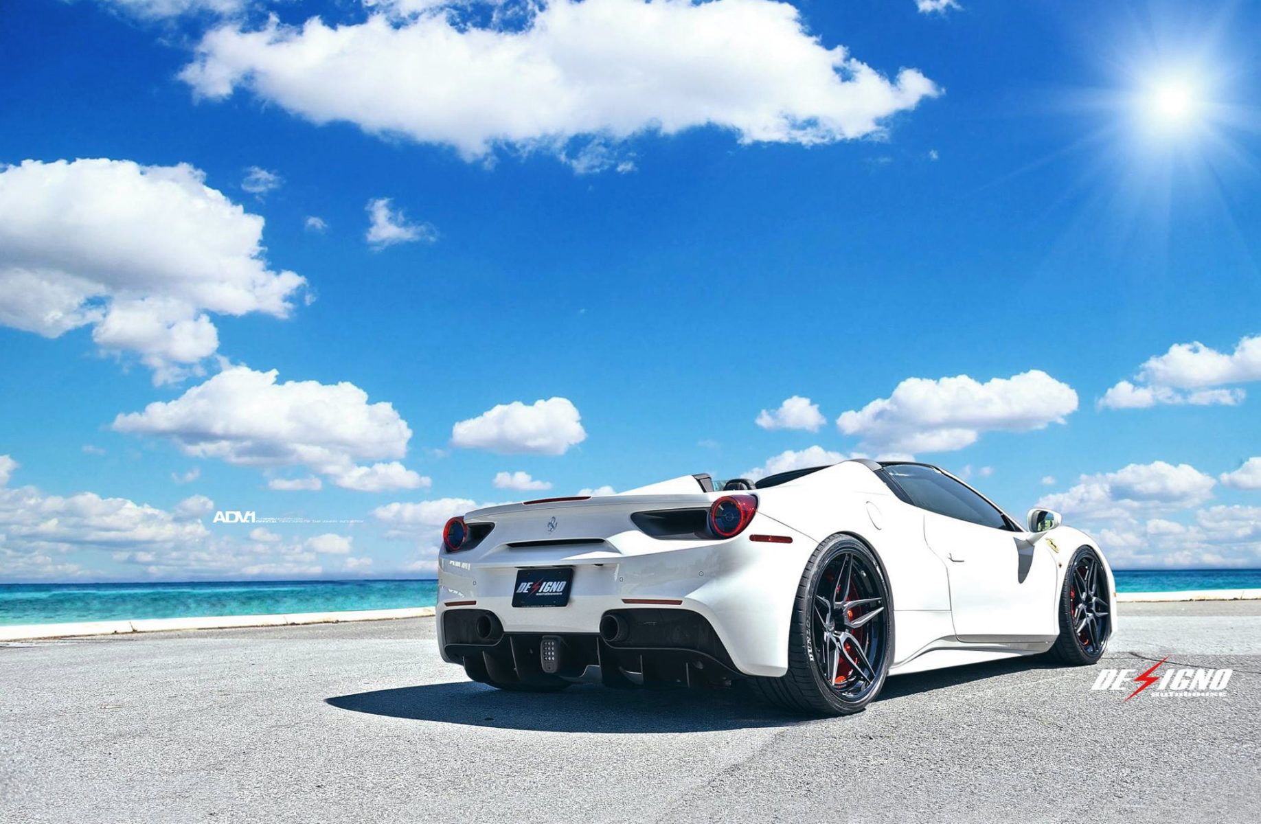 White Ferrari Wallpapers