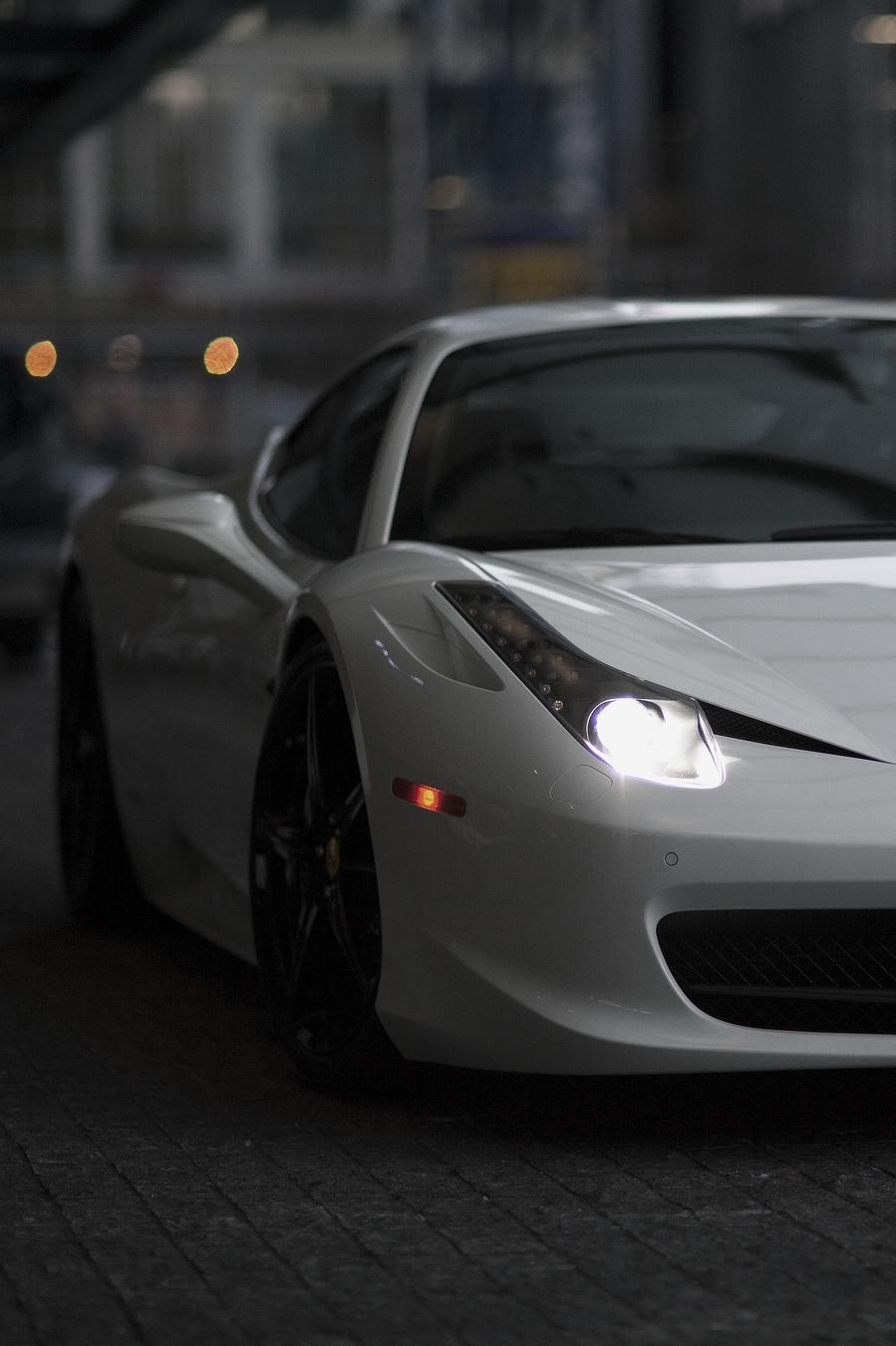 White Ferrari Wallpapers