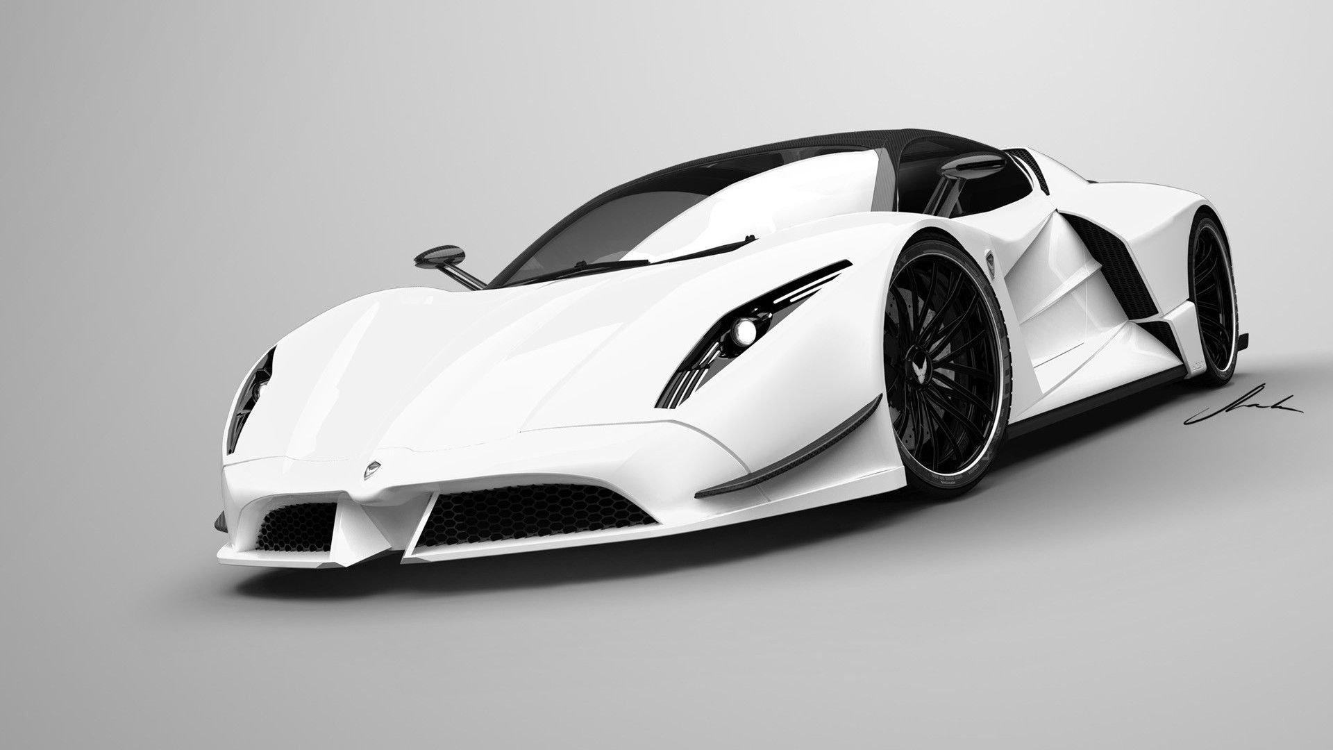 White Ferrari Wallpapers