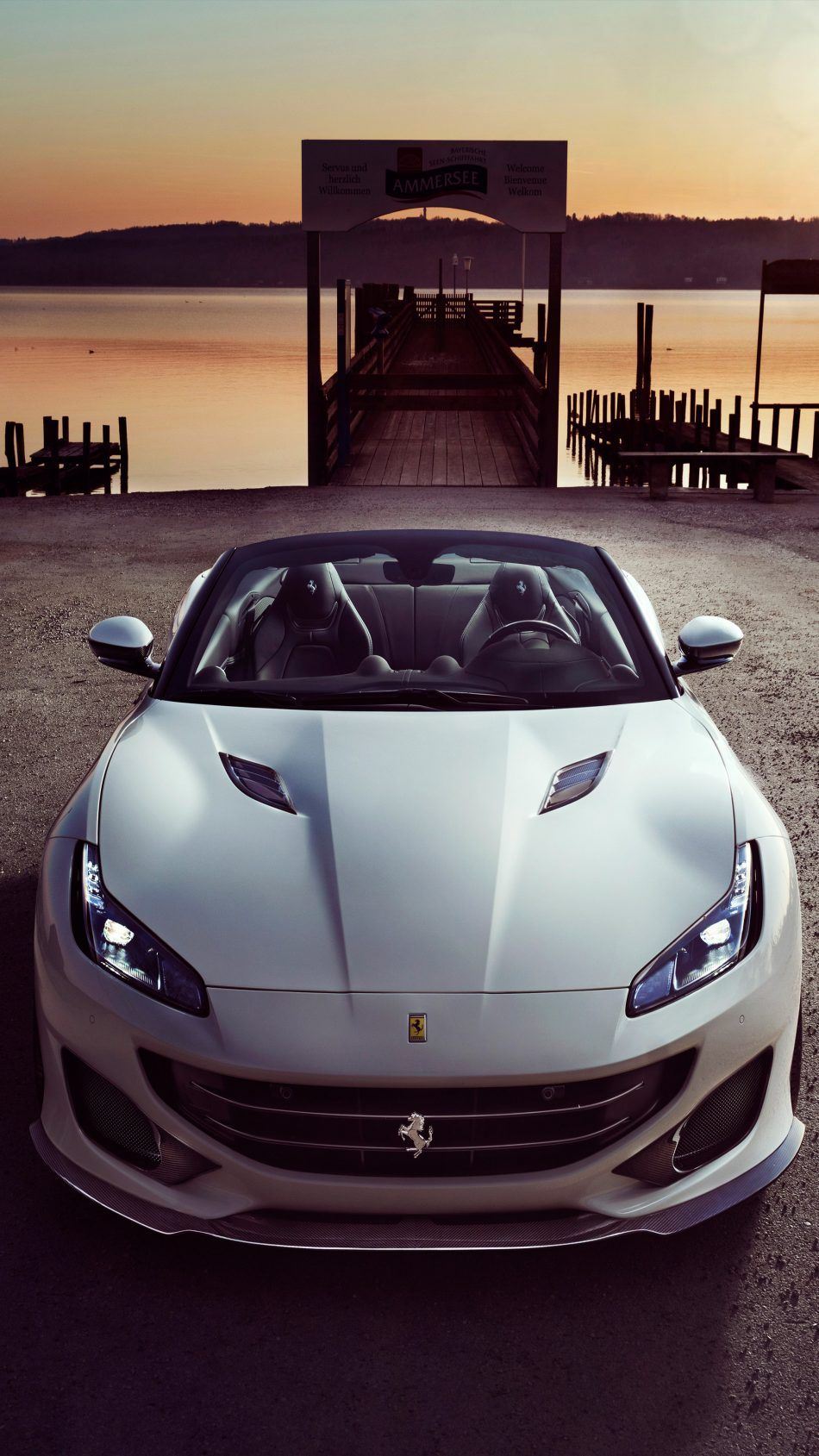 White Ferrari Wallpapers