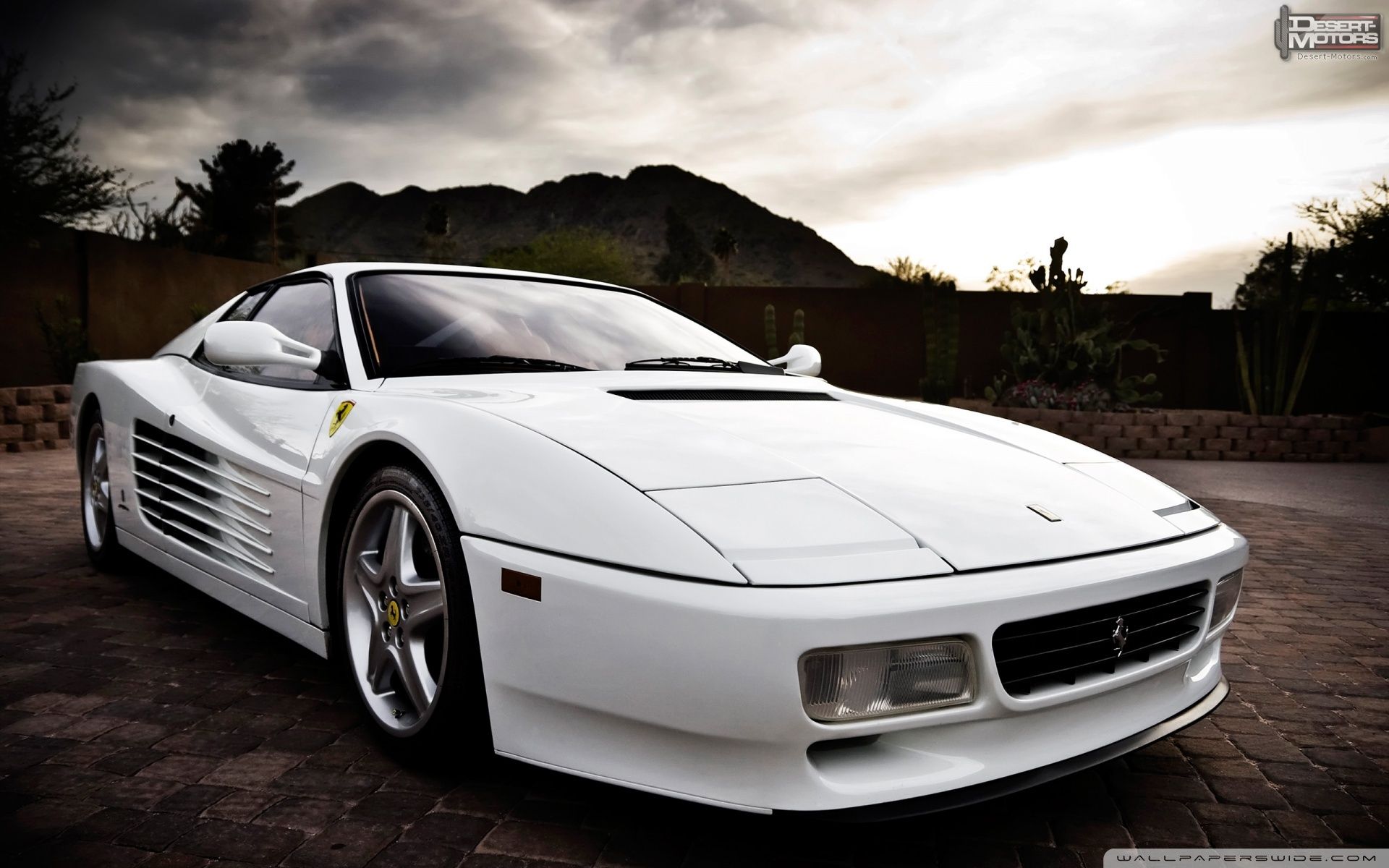 White Ferrari Wallpapers