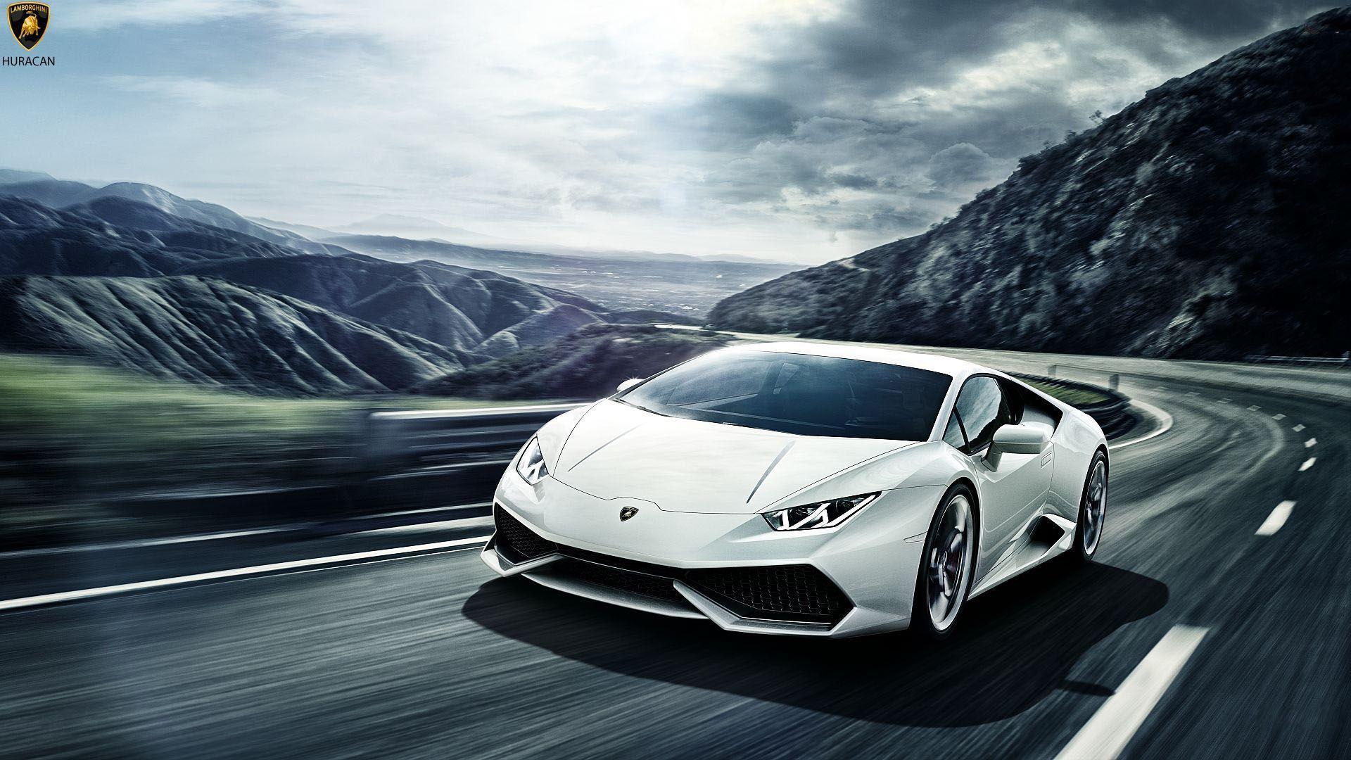 White Lambo Huracan Wallpapers